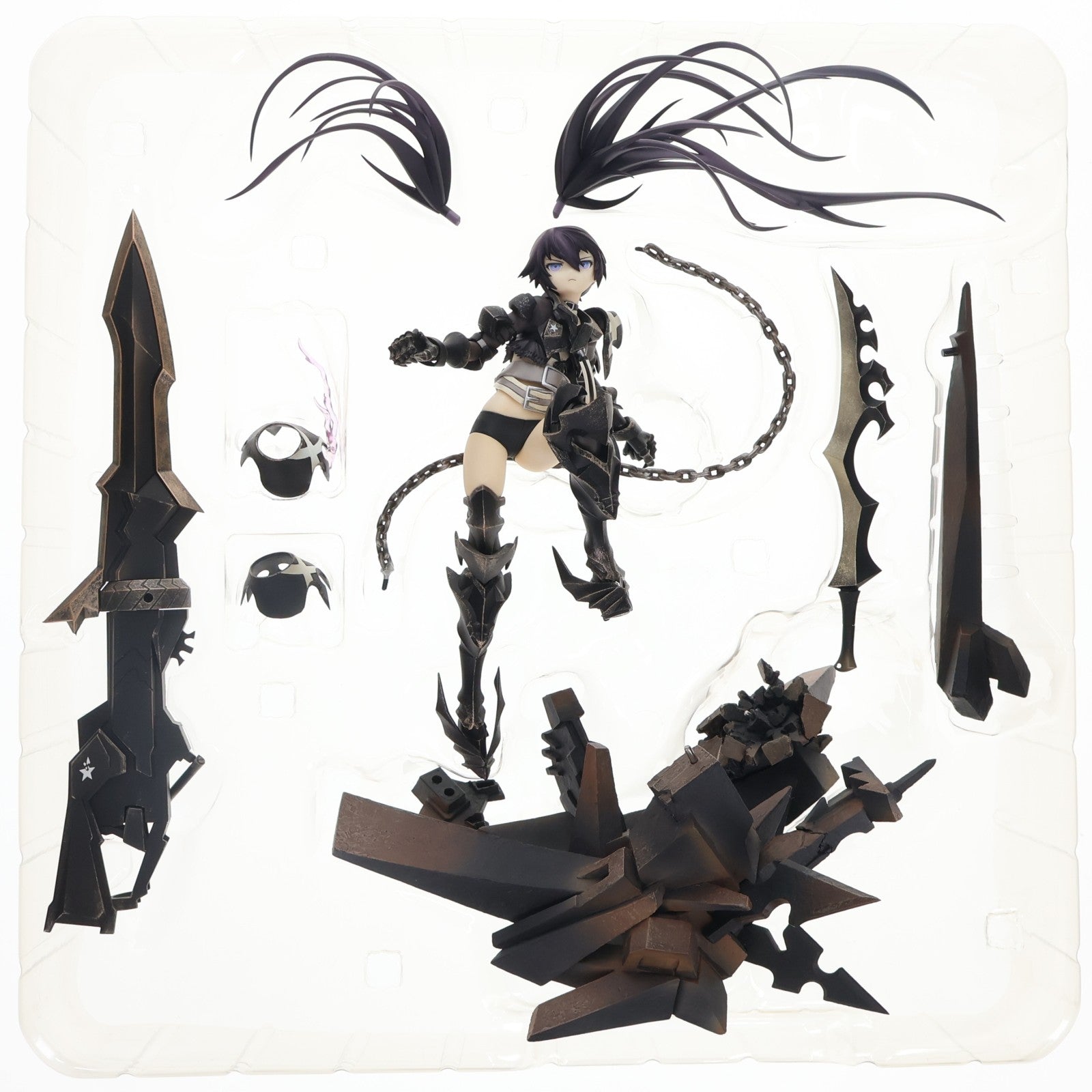【中古即納】[FIG] インセイン・ブラック★ロックシューター TV ANIMATION BLACK ROCK SHOOTER 1/8 完成品 フィギュア グッドスマイルカンパニー(20130921)