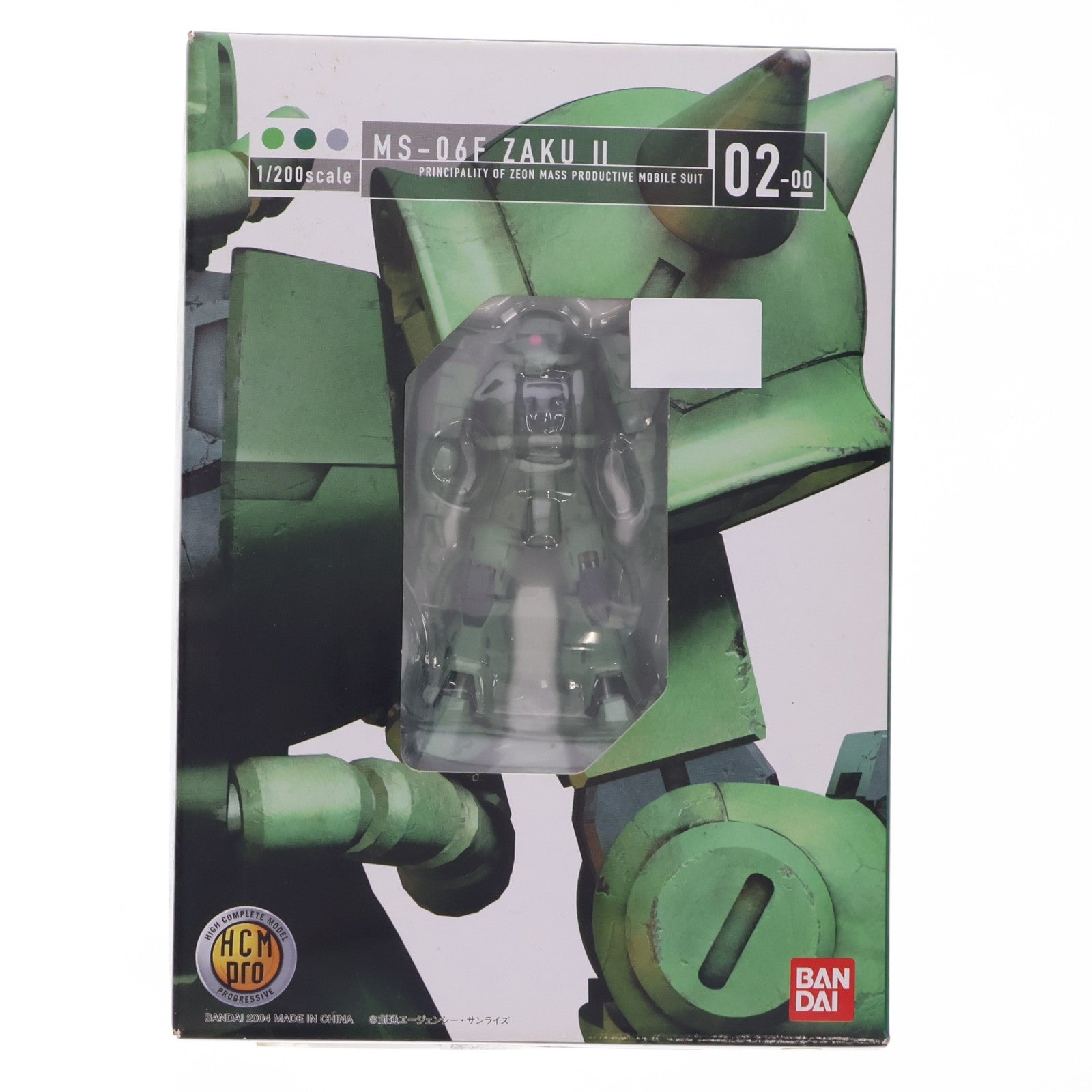 【中古即納】[FIG] HCM-Pro 02-00 MS-06F ザクII 機動戦士ガンダム 1/200 完成品 可動フィギュア バンダイ(20040611)
