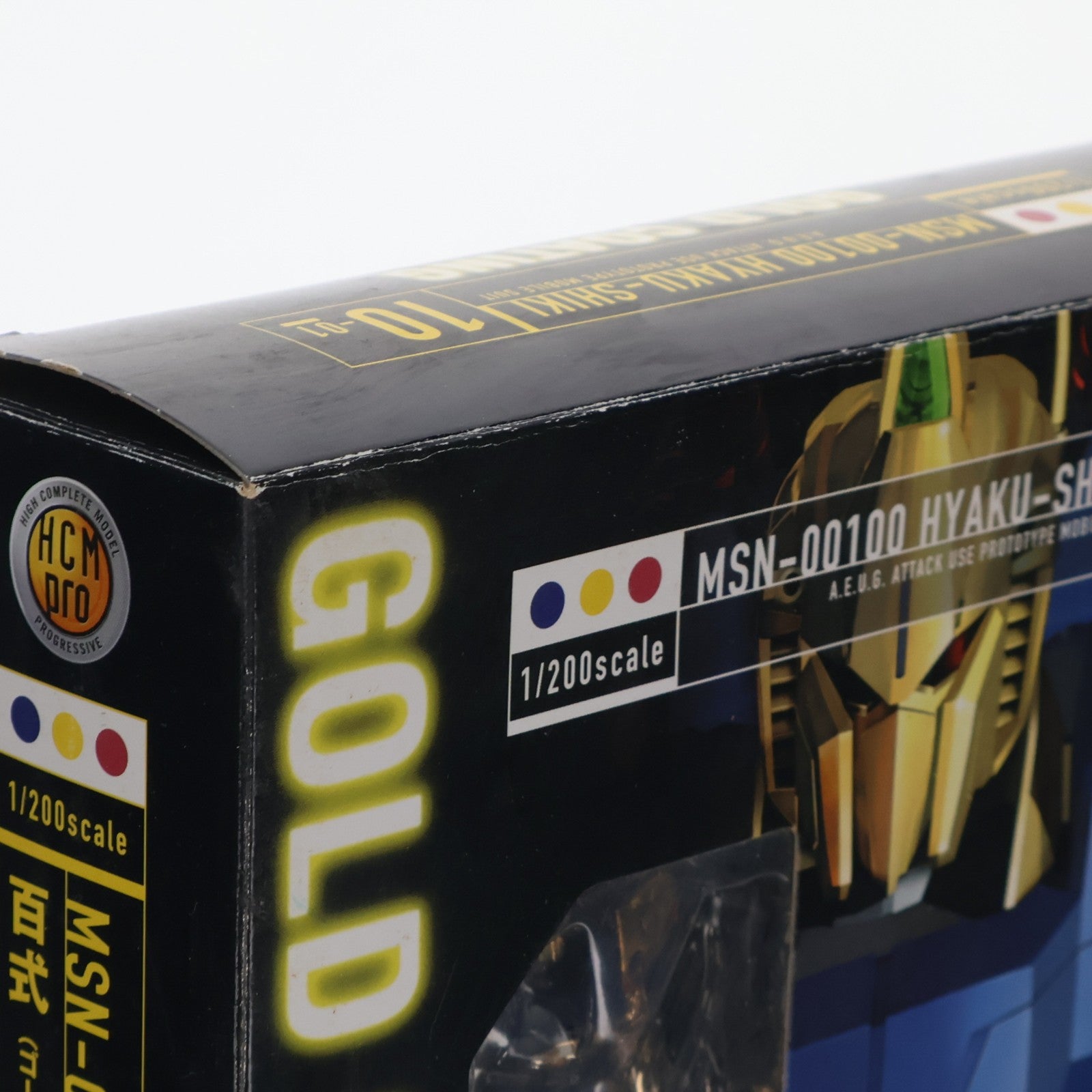 【中古即納】[FIG] HCM-Pro 10-01 MSN-00100 百式 ゴールドコーティング 機動戦士Zガンダム 1/200 完成品 可動フィギュア バンダイ(20070128)