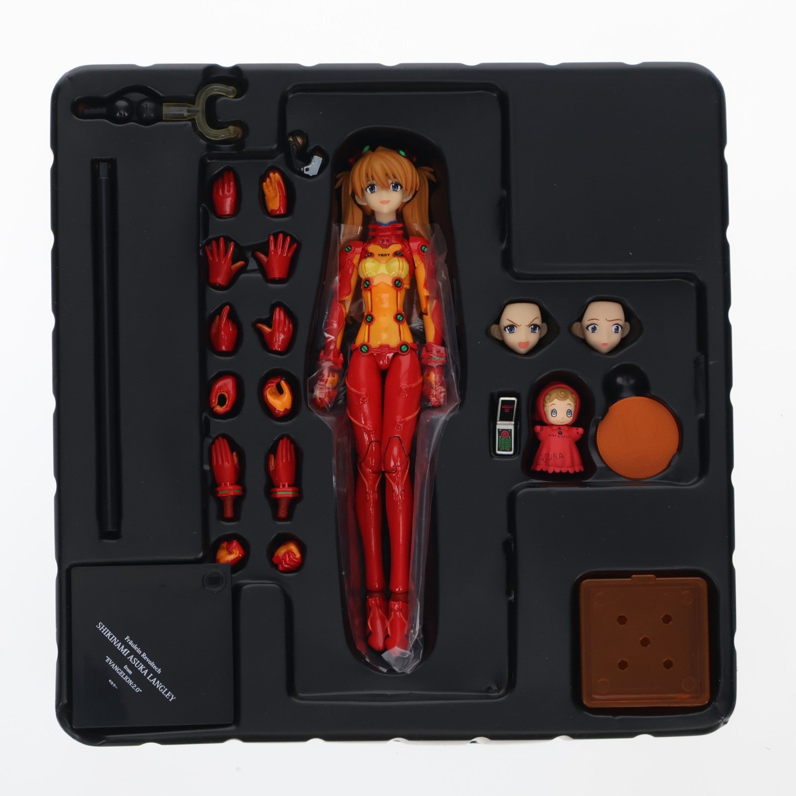 【中古即納】[FIG] フロイラインリボルテック No.018 式波・アスカ・ラングレー ヱヴァンゲリヲン新劇場版:破 1/10 完成品 可動フィギュア 海洋堂(20100601)