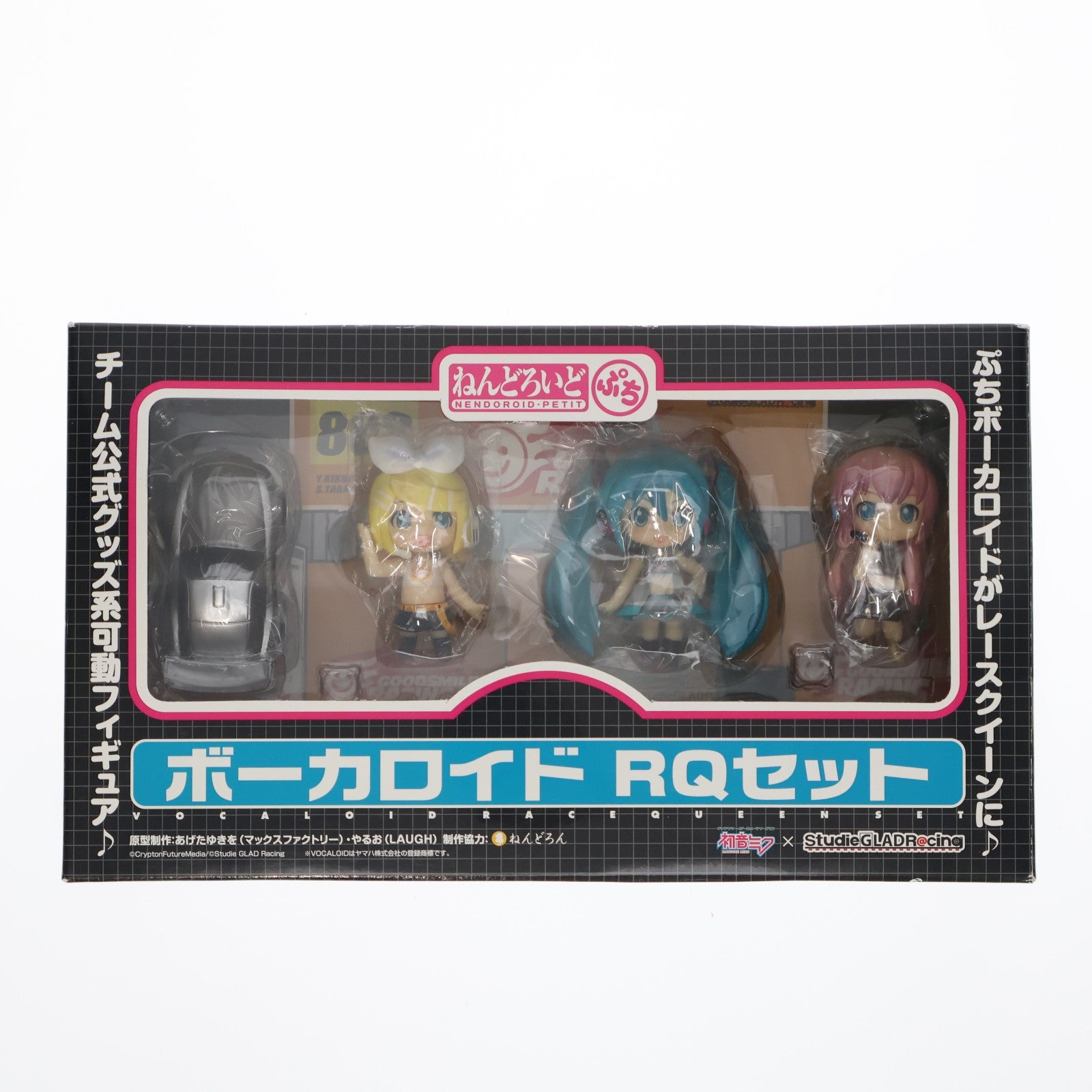 【中古即納】[FIG] 修正デカール無し ねんどろいどぷち ボーカロイド RQセット ホワイトカラー Ver(初音ミク&鏡音リン&巡音ルカ) キャラクター・ボーカル・シリーズ 完成品 可動フィギュア 売10 -うれてん-限定 StudieGLADR@cing/グッドスマイルレーシング(20091231)