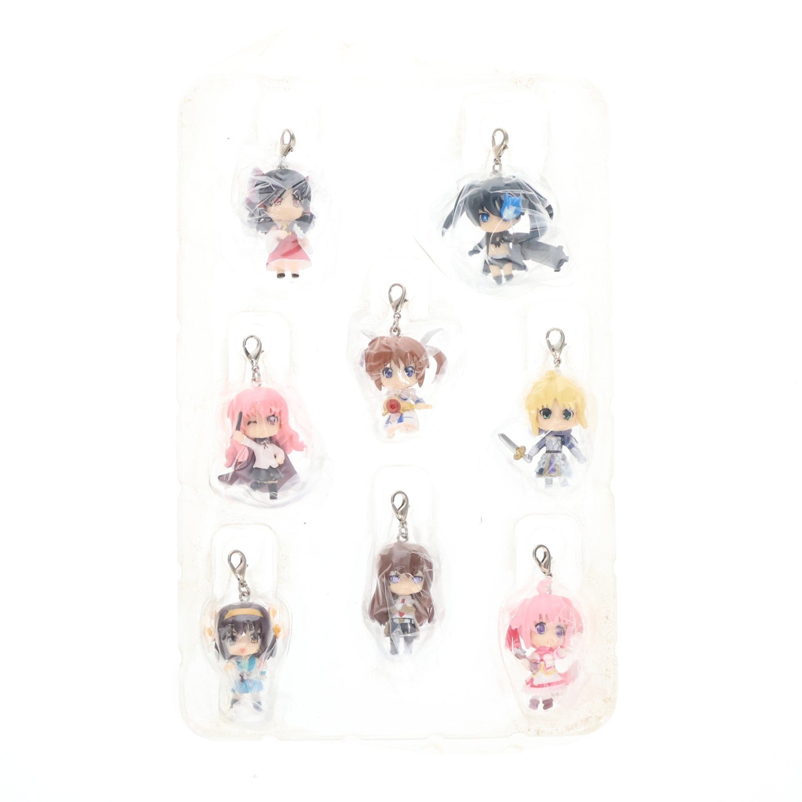 【中古即納】[FIG] (特典単品) ねんどろいどぷらすチャーム 全8種セット PSPソフト ねんどろいど じぇねれ～しょん 完全受注限定生産版 ねんじぇねてんこもりぼっくす同梱品 完成品 フィギュア バンダイナムコエンターテインメント(20120223)