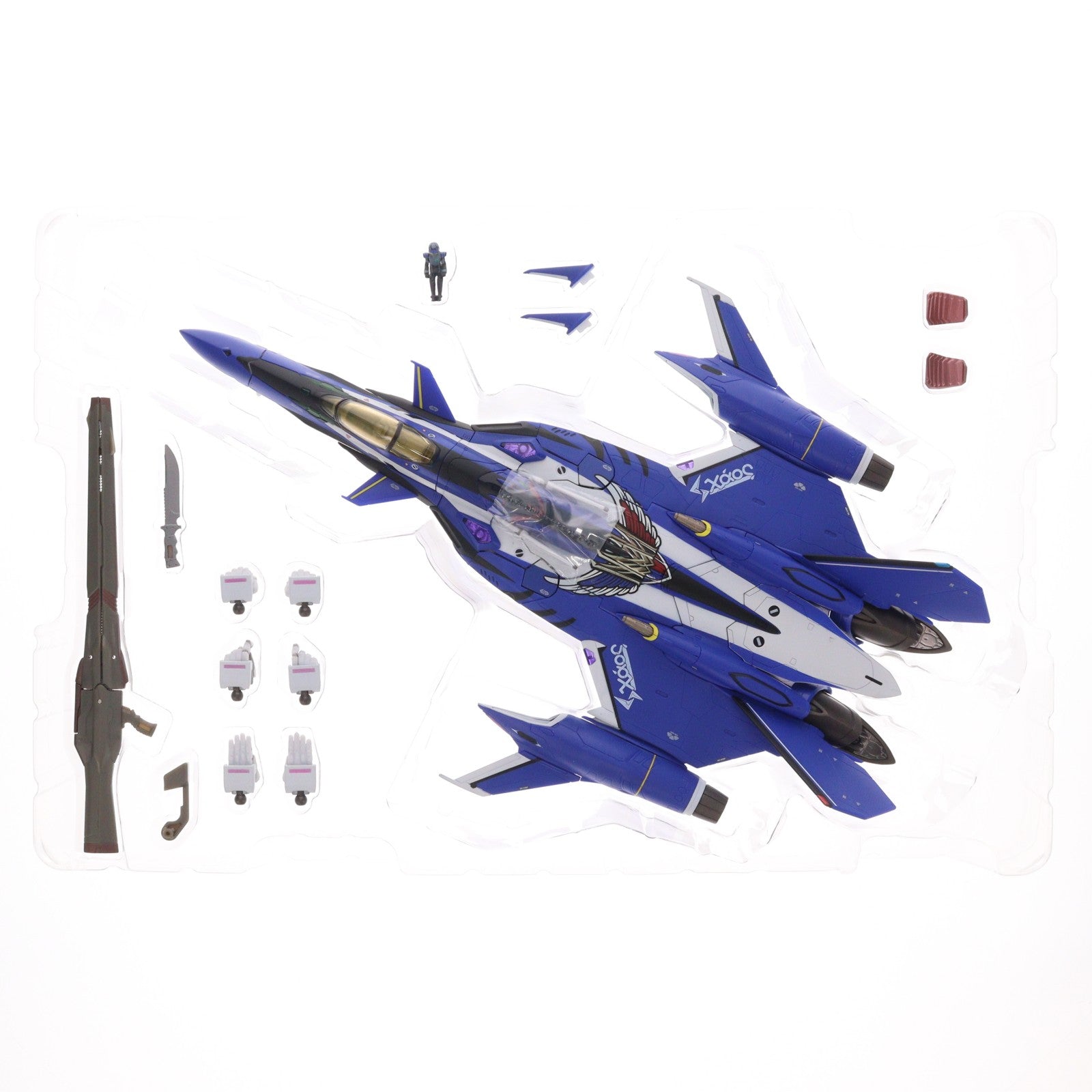 【中古即納】[FIG] DX超合金 YF-29デュランダルバルキリー(マクシミリアン・ジーナス機)フルセットパック 劇場版マクロスΔ(デルタ) 絶対LIVE!!!!!! 完成トイ バンダイスピリッツ(20220917)