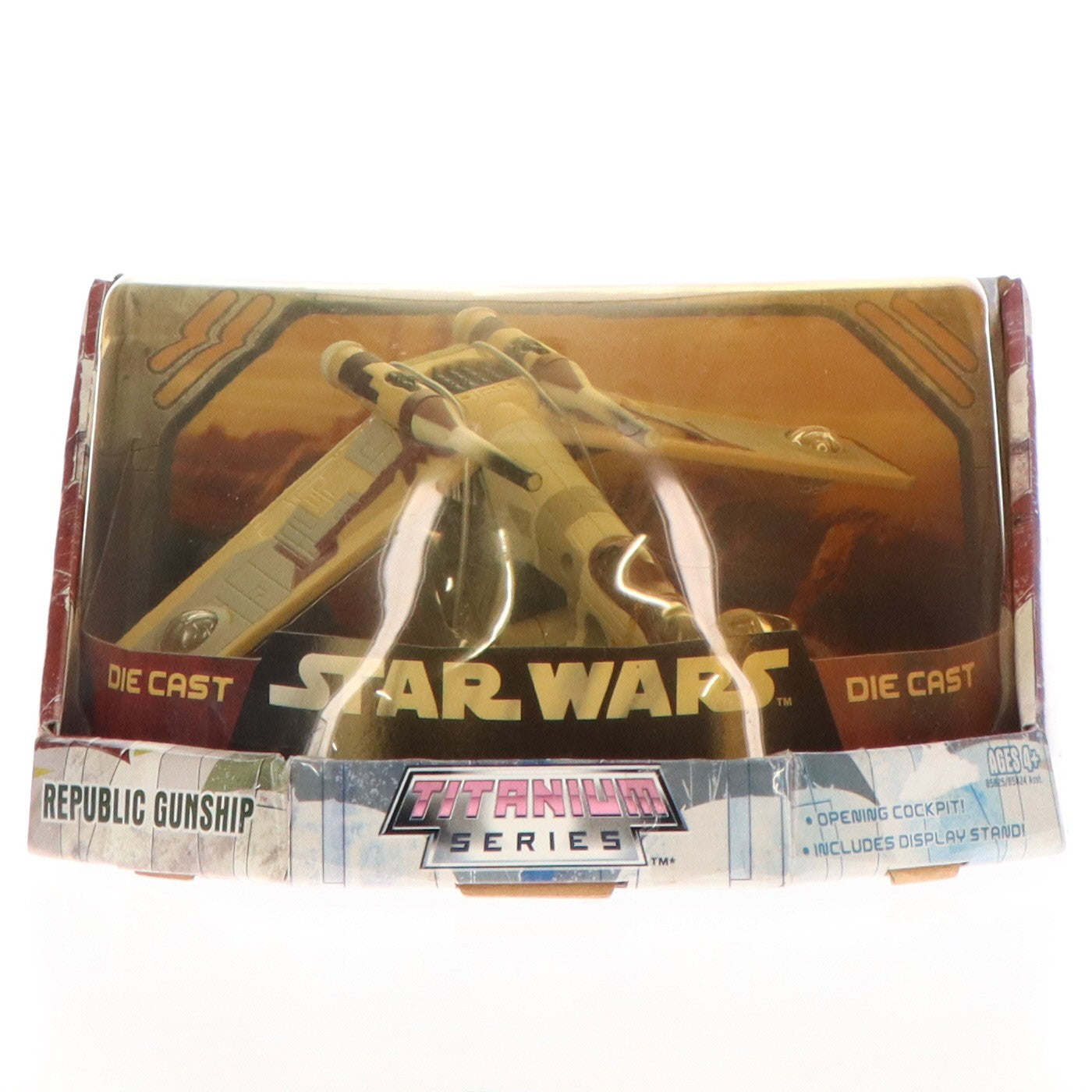 【中古即納】[FIG] スター・ウォーズ タイタニウムシリーズ リパブリック・ガンシップ STAR WARS 完成品 フィギュア ハズブロ(20051231)