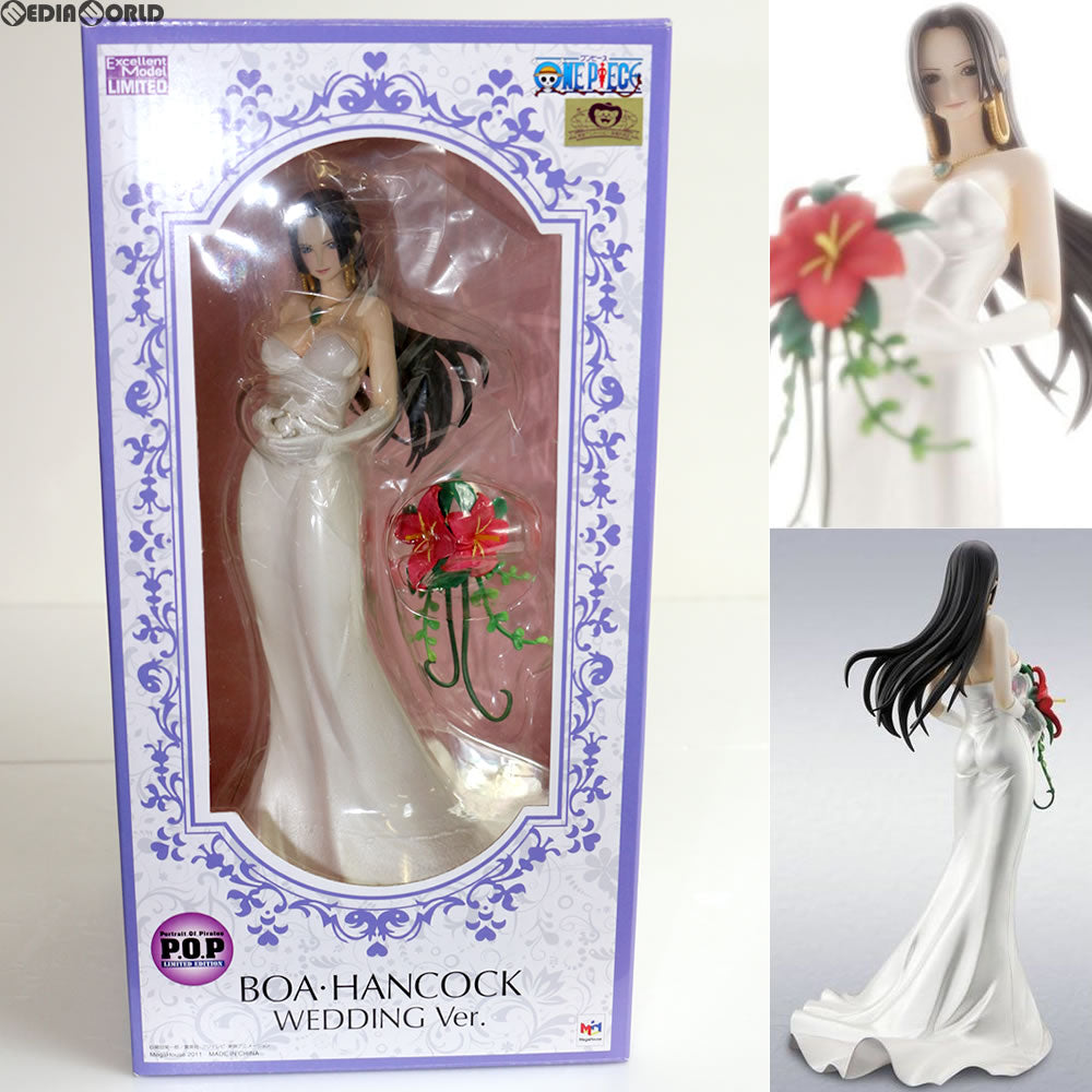 【中古即納】[FIG] メガトレショップ限定 Portrait.Of.Pirates P.O.P LIMITED EDITION ボア・ハンコック WEDDING Ver. ONE PIECE(ワンピース) 1/8 完成品 フィギュア メガハウス(20110909)