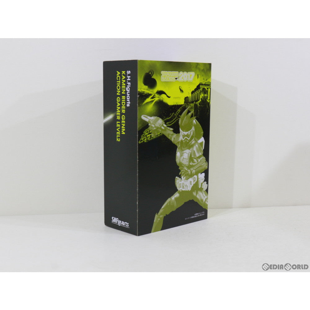 【中古即納】[FIG] S.H.Figuarts(フィギュアーツ) 仮面ライダーゲンム アクションゲーマー レベル2 仮面ライダーエグゼイド 完成品 可動フィギュア 魂ネイション2017&魂ウェブ商店限定 バンダイ(20180425)