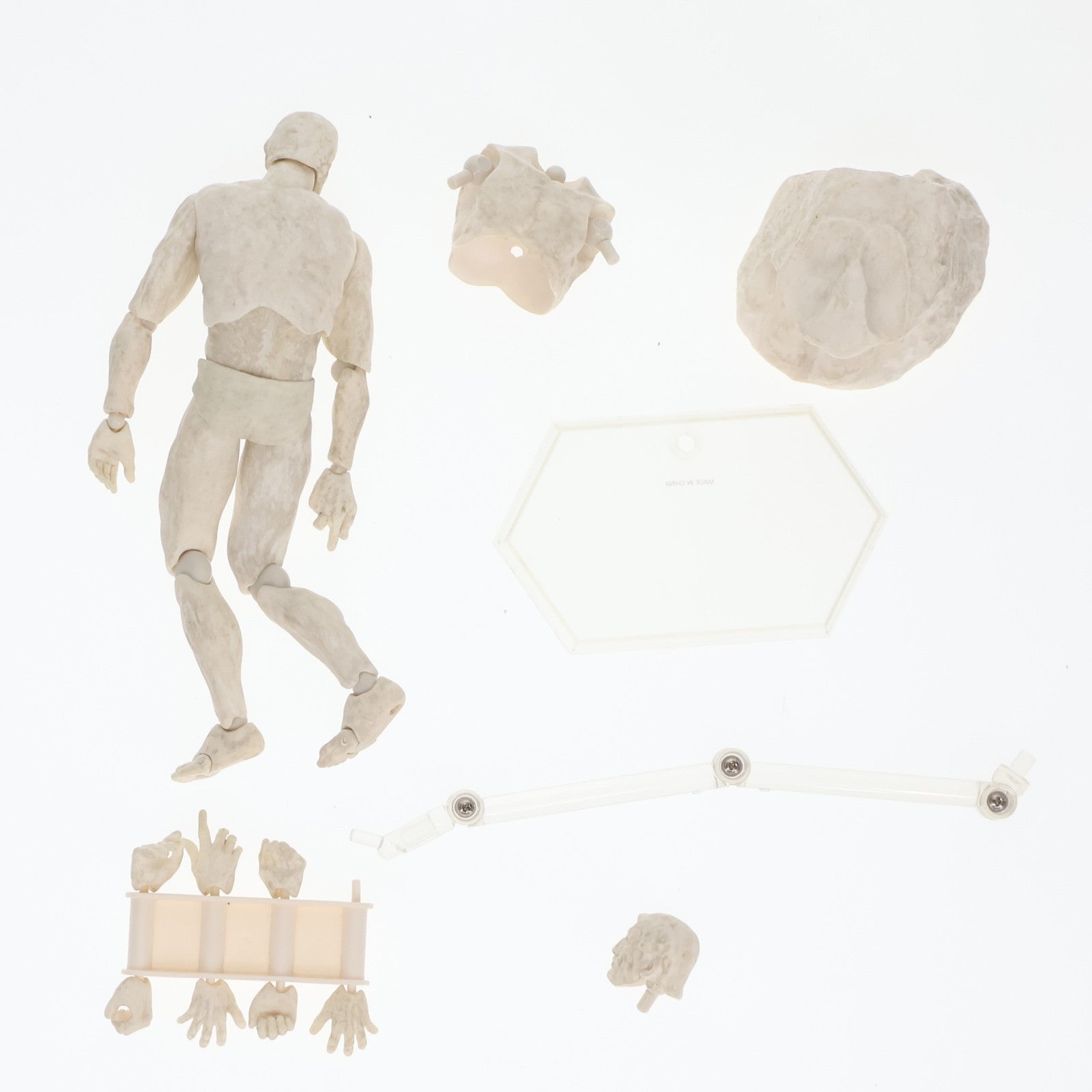 【中古即納】[FIG] figma(フィグマ) SP-056b 考える人 石膏ver. テーブル美術館 完成品 可動フィギュア FREEing(フリーイング)(20180121)