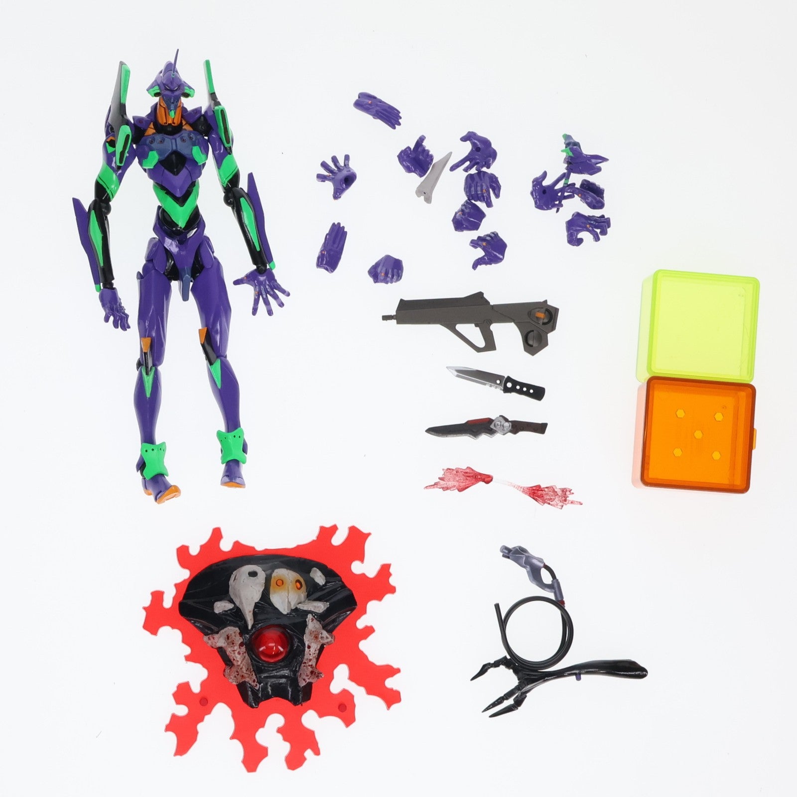【中古即納】[FIG] (再販) リボルテックヤマグチ No.100 Evangelion Evolution エヴァンゲリオン初号機 新世紀エヴァンゲリオン 完成品 可動フィギュア 海洋堂(20110820)