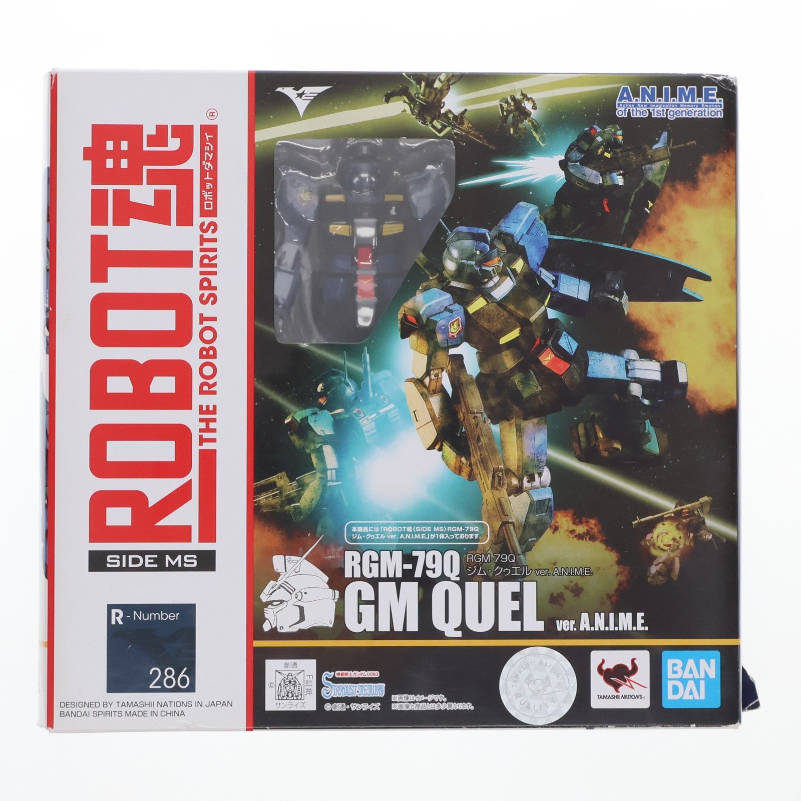 【中古即納】[FIG] ROBOT魂(SIDE MS) RGM-79Q ジム・クゥエル ver. A.N.I.M.E. 機動戦士ガンダム0083 STARDUST MEMORY(スターダストメモリー) 完成品 可動フィギュア バンダイスピリッツ(20210807)