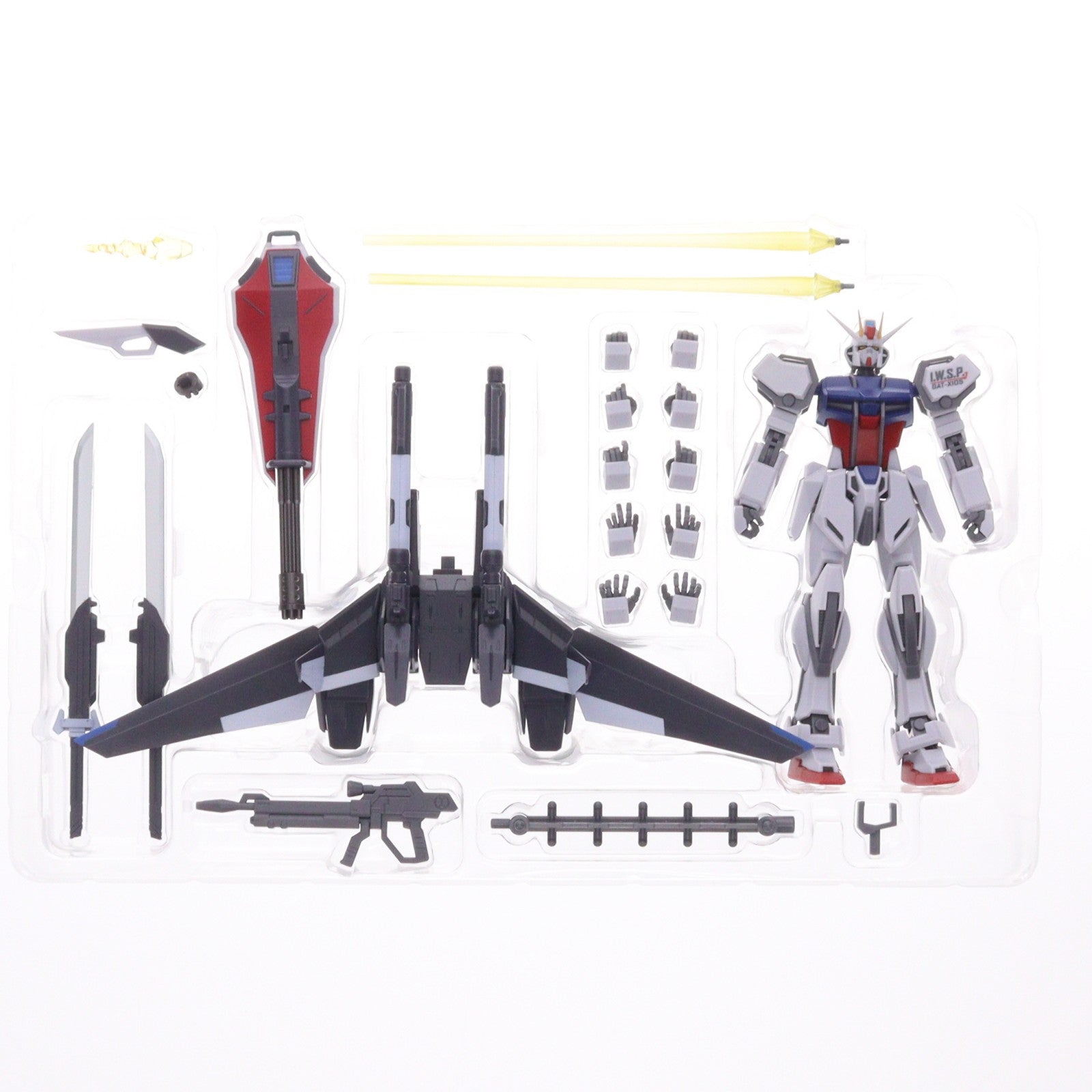 【中古即納】[FIG] 魂ウェブ商店限定 ROBOT魂(SIDE MS) GAT-X105 ストライクガンダム(再生機)+I.W.S.P. ver. A.N.I.M.E. 機動戦士ガンダムSEED C.E.73 Δ ASTRAY(シード コズミック・イラ73 デルタ アストレイ) 完成品 可動フィギュア バンダイスピリッツ(20250516)