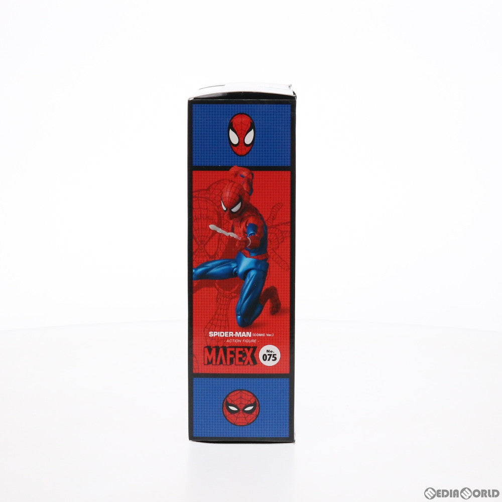 【中古即納】[FIG] マフェックス No.075 MAFEX SPIDER-MAN(COMIC Ver.)(スパイダーマン) MAVEL COMICS(マーベルコミックス) 完成品 可動フィギュア メディコム・トイ(20190612)