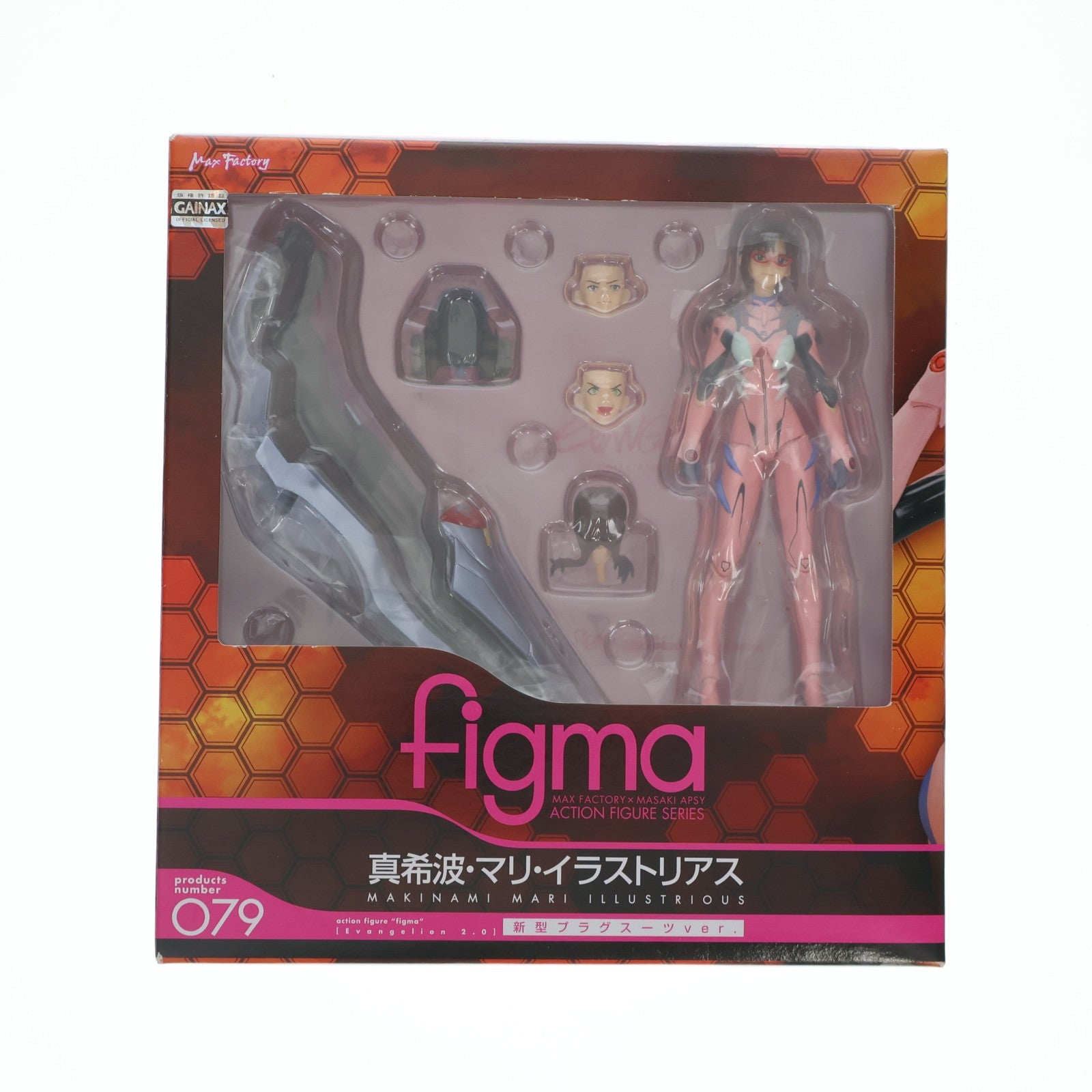【中古即納】[FIG] figma(フィグマ) 079 真希波・マリ・イラストリアス 新型プラグスーツver. ヱヴァンゲリヲン新劇場版:破 完成品 可動フィギュア マックスファクトリー(20101130)