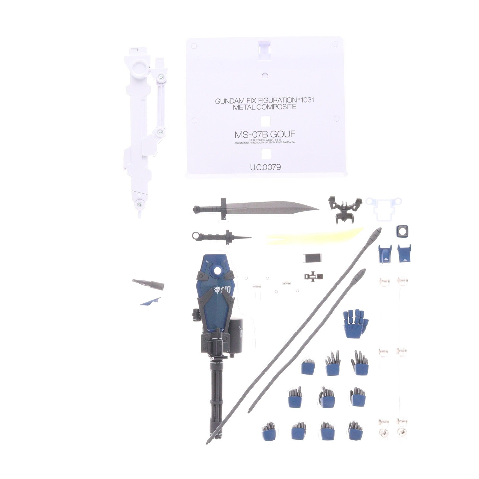 【中古即納】[FIG] 魂ウェブ商店限定 GUNDAM FIX FIGURATION METAL COMPOSITE MS-07B グフ 機動戦士ガンダム 完成品 可動フィギュア バンダイスピリッツ(20240517)