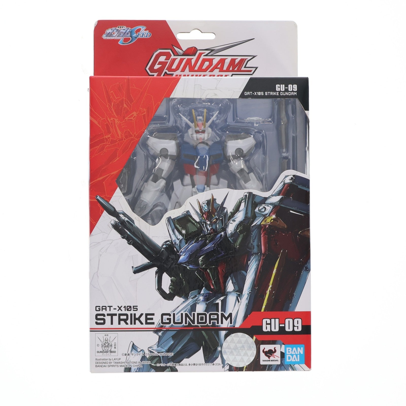 【中古即納】[FIG] GUNDAM UNIVERSE(ガンダムユニバース) GAT-X105 STRIKE GUNDAM(ストライクガンダム) 機動戦士ガンダムSEED(シード) 完成品 可動フィギュア バンダイスピリッツ(20200723)