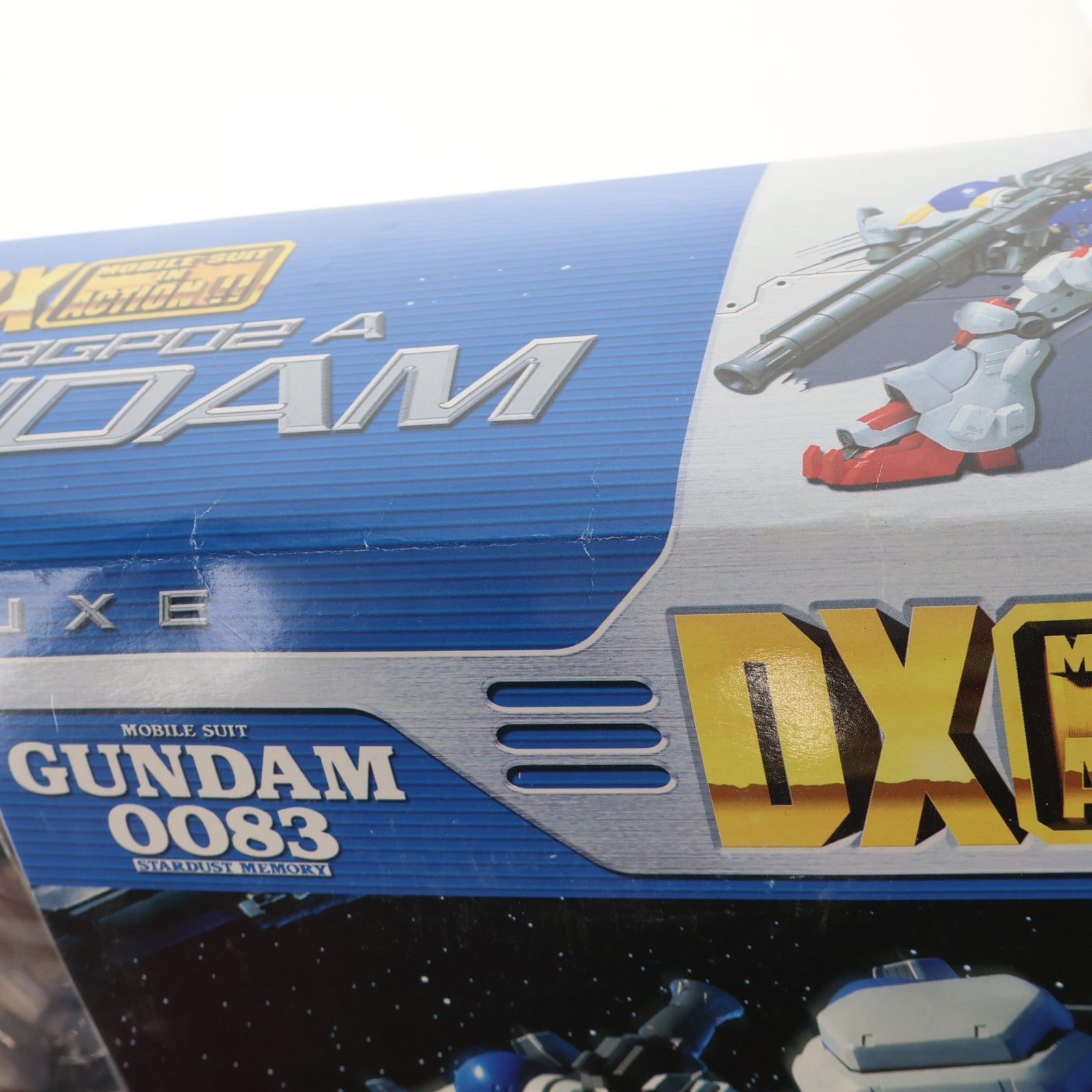 【中古即納】[FIG] DX MS IN ACTION!!(デラックス・モビルスーツ・イン・アクション) RX-78GP02A ガンダム試作2号機 機動戦士ガンダム0083 STARDUST MEMORY 完成品 可動フィギュア バンダイ(20011231)