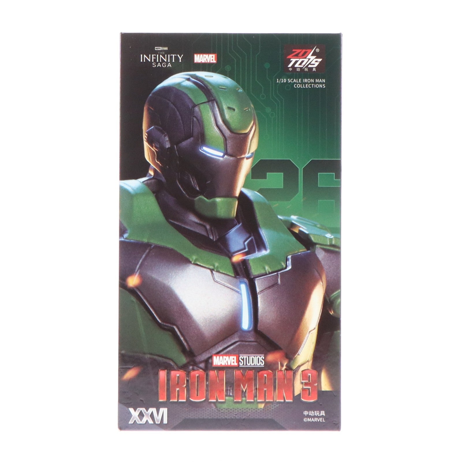 【中古即納】[FIG] アイアンマン・マーク26(ガンマ) アイアンマン3 1/10 完成品 アクションフィギュア(1906-26) ZD Toys(Zhong Dong Toys)(20241231)