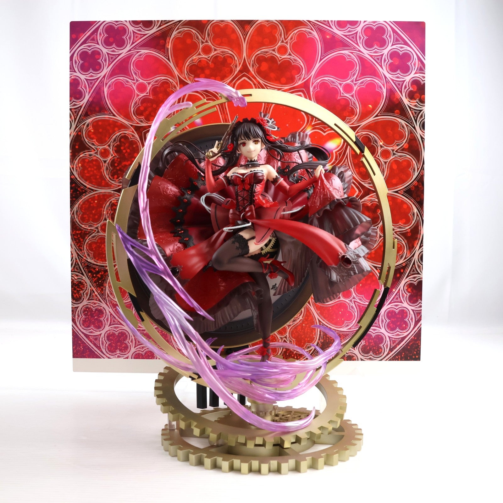 【中古即納】[FIG] 公式通販&Amazon限定特典 SHIBUYA SCRAMBLE FIGURE 時崎狂三(ときさくくるみ) - Pigeon Blood Ruby Dress Ver. - デート・ア・バレット 1/7 完成品 フィギュア eStream/アルファサテライト(20211130)