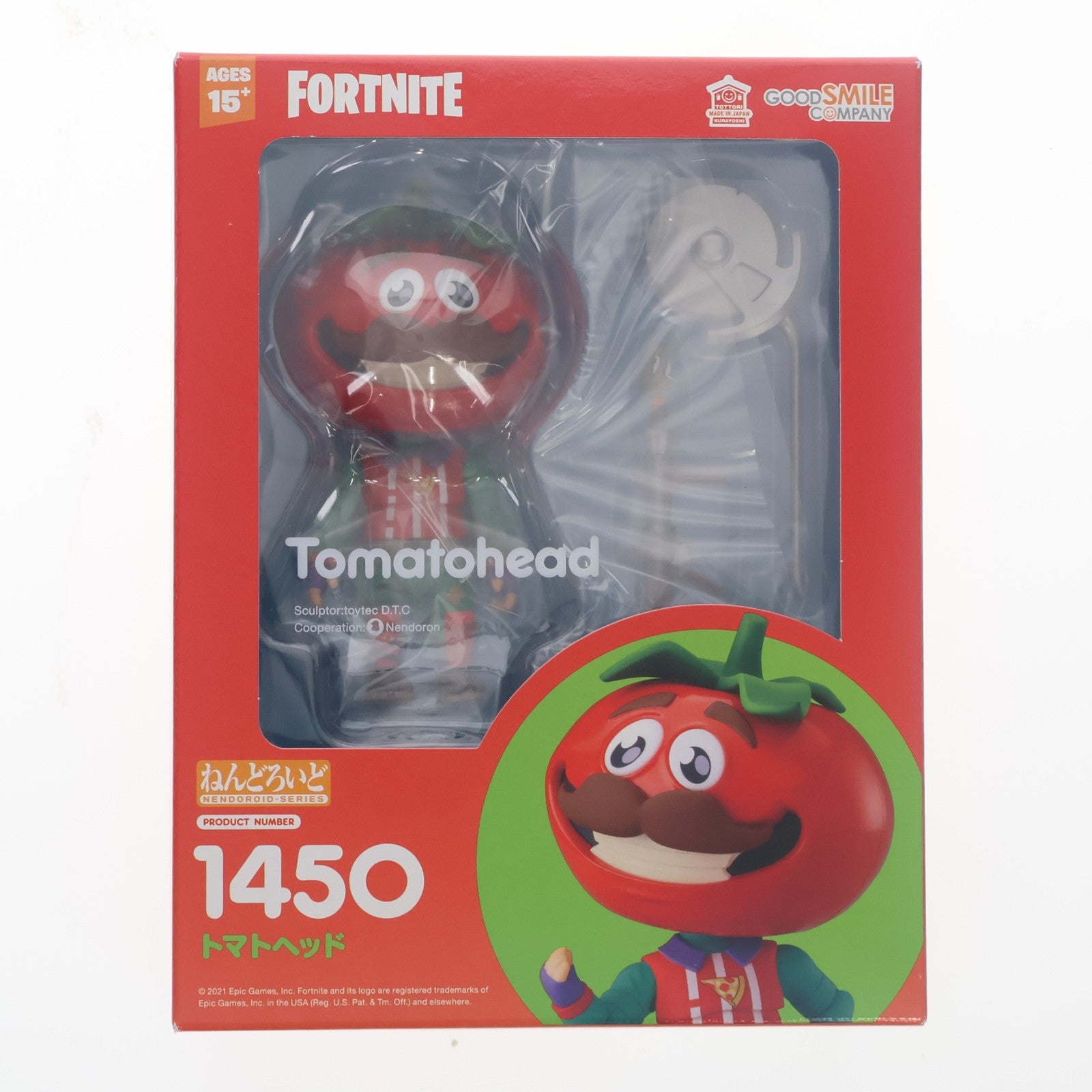 【中古即納】[FIG] GOODSMILE ONLINE SHOP限定 ねんどろいど 1450 トマトヘッド フォートナイト 完成品 可動フィギュア グッドスマイルカンパニー(20210331)
