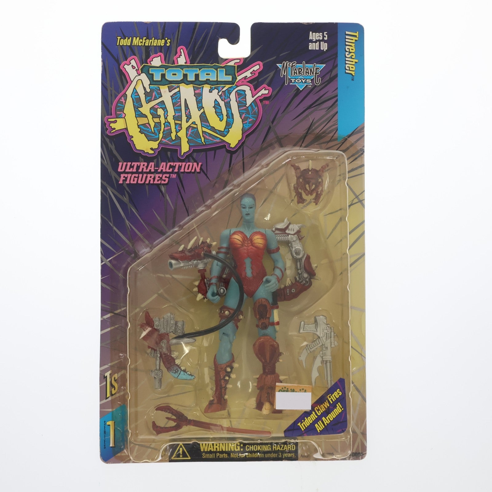 【中古即納】[FIG] トータル・カオス・ウルトラ・アクションフィギュア Thresher(スレッシャー) TOTAL CHAOS シリーズ1 完成品 可動フィギュア マクファーレン・トイズ/レッズ(19960228)