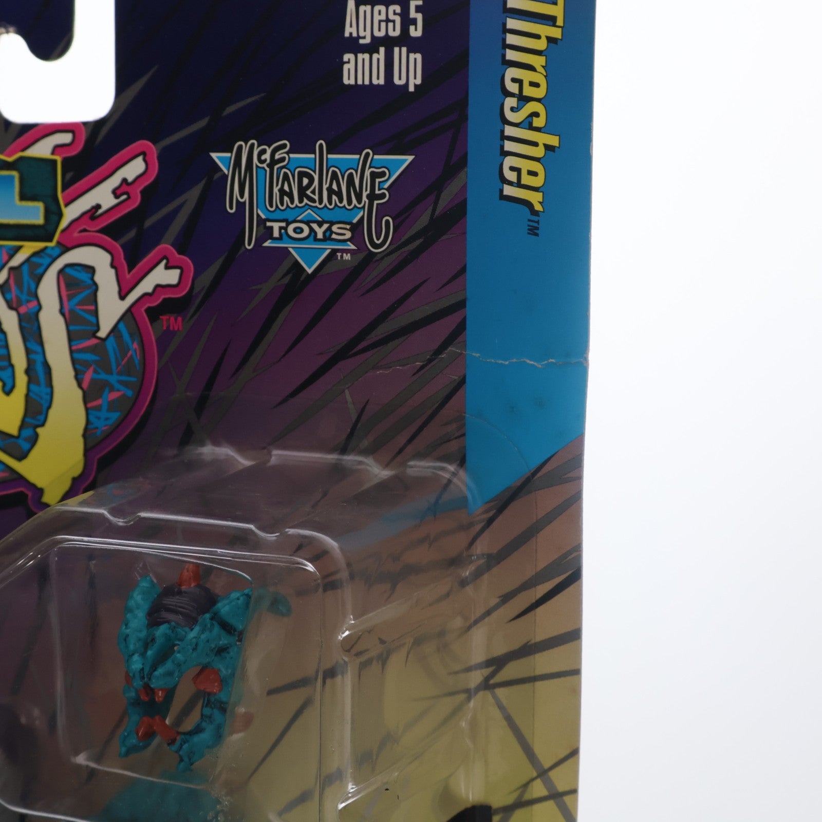 【中古即納】[FIG] トータル・カオス・ウルトラ・アクションフィギュア Thresher BlueArmorVer.(スレッシャー ブルーアーマーver) TOTAL CHAOS シリーズ1 完成品 可動フィギュア(0003) マクファーレン・トイズ(19960228)