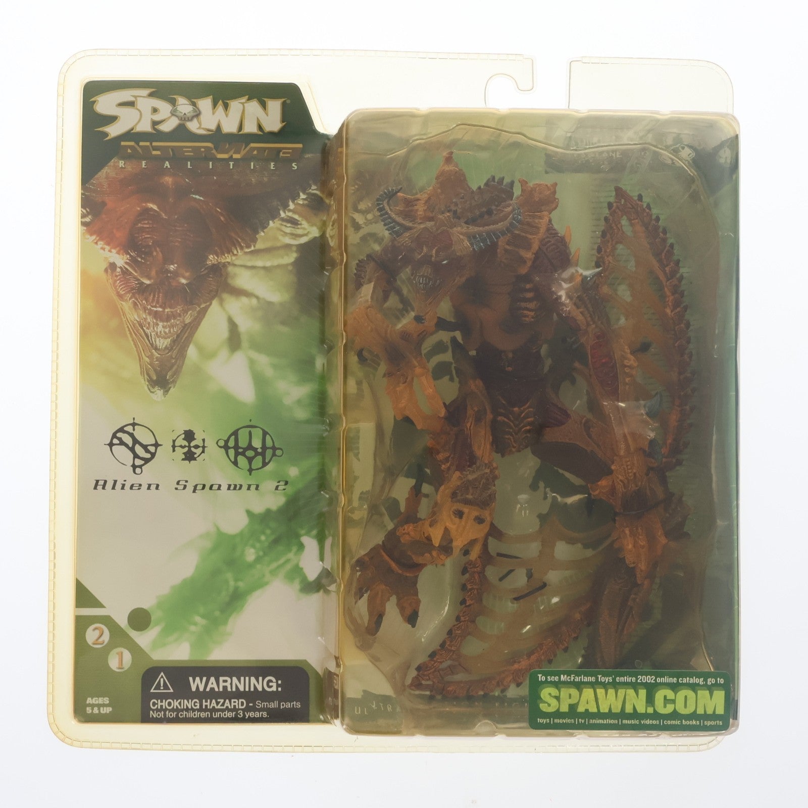 【中古即納】[FIG] SPAWN(スポーン) シリーズ21 Alien Spawn 2(エイリアンスポーン2) Alternate Realities Yellow(イエローver.) 完成品 可動フィギュア マクファーレントイズ(20020228)