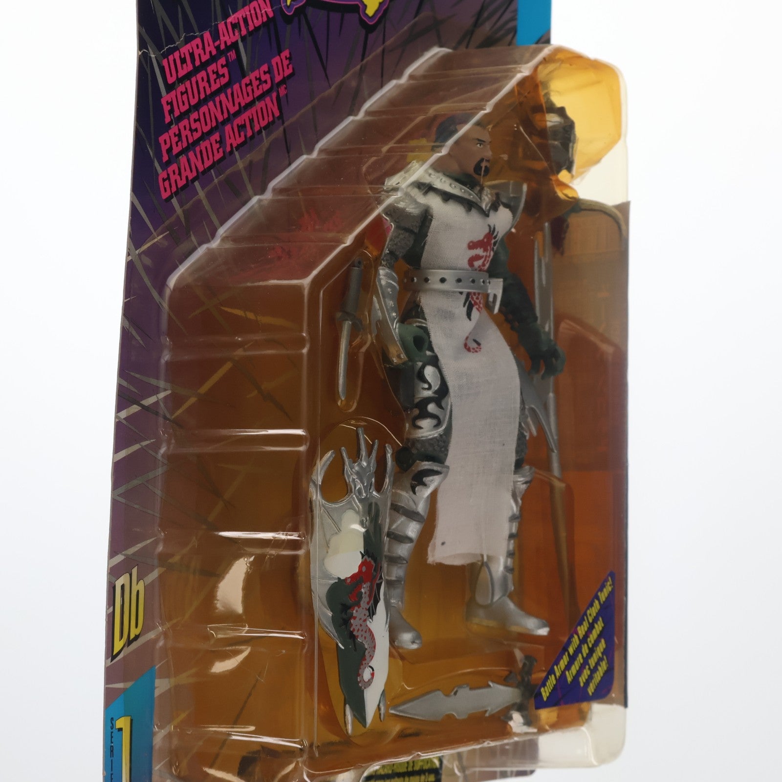 【中古即納】[FIG] トータル・カオス・ウルトラ・アクションフィギュア Dragon Blade(ドラゴン・ブレード) 鎧シルバー TOTAL CHAOS シリーズ1 完成品 可動フィギュア マクファーレン・トイズ/レッズ(19961231)
