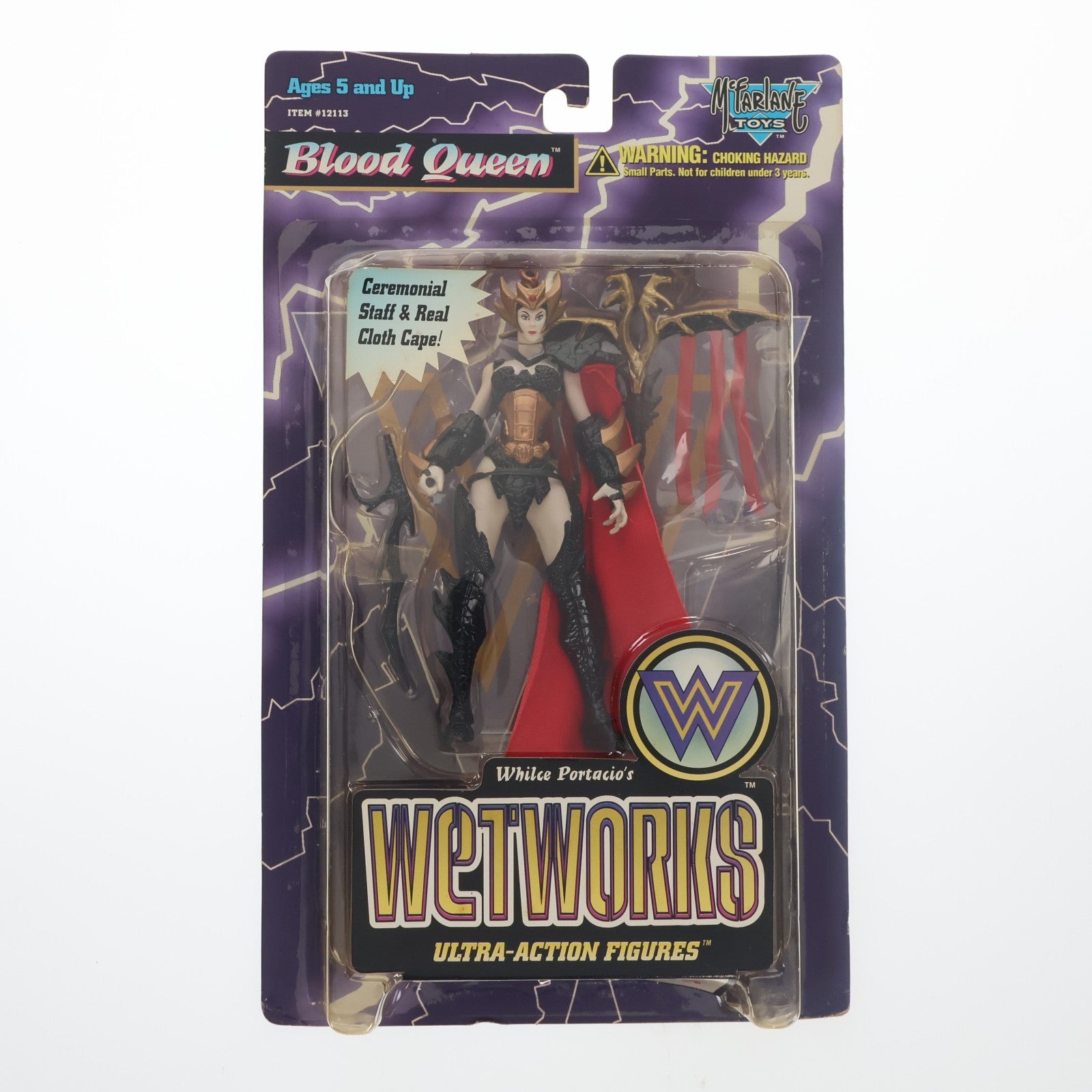 【中古即納】[FIG] ウェットワークス・ウルトラ・アクションフィギュア シリーズ2 ブラッドクイーン(ブラック) WeTWORKS 完成品 可動フィギュア(12113) マクファーレン・トイズ(19991231)