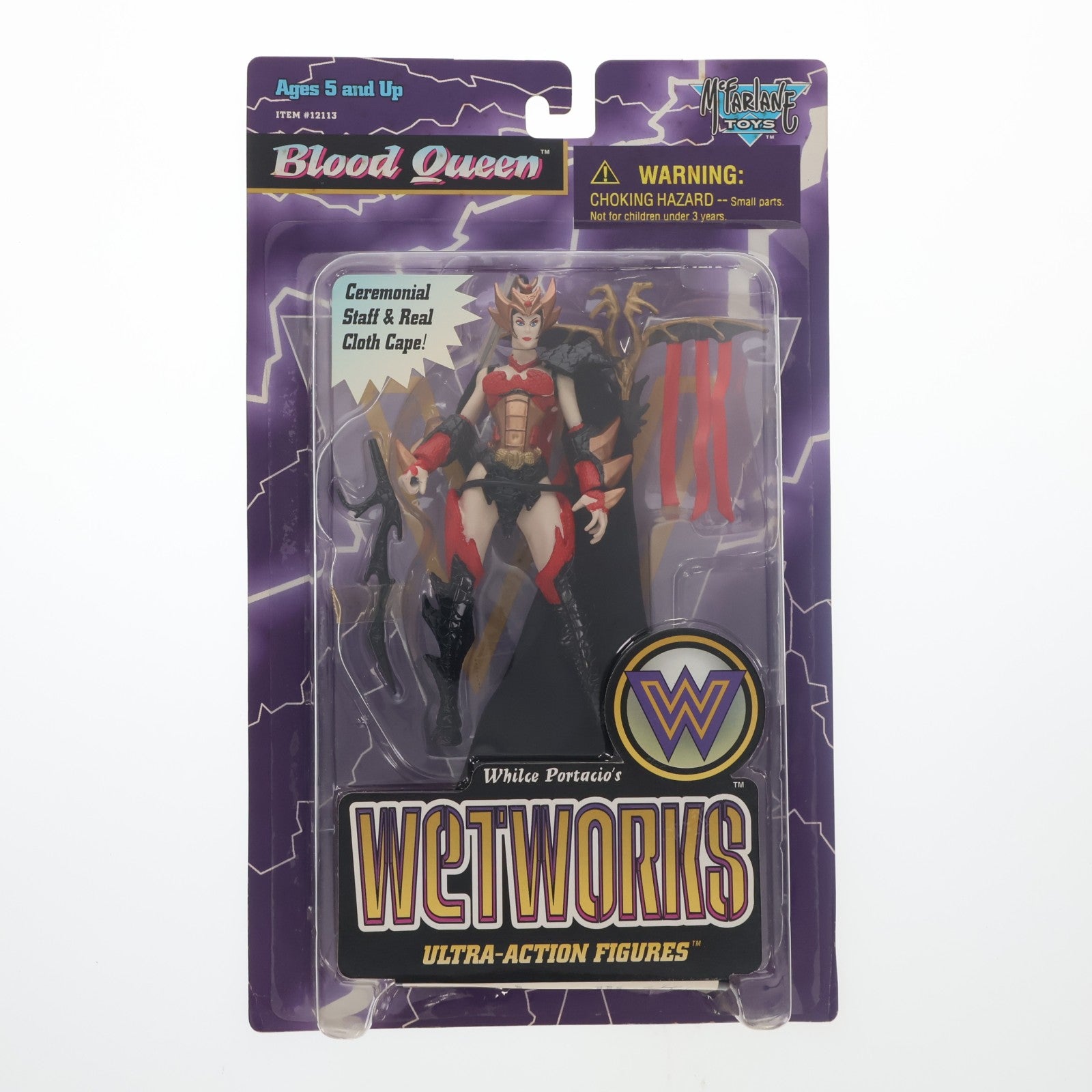 【中古即納】[FIG] ウェットワークス・ウルトラ・アクションフィギュア シリーズ2 ブラッドクイーン(ブラック) WeTWORKS 完成品 可動フィギュア(12113) マクファーレン・トイズ(19991231)