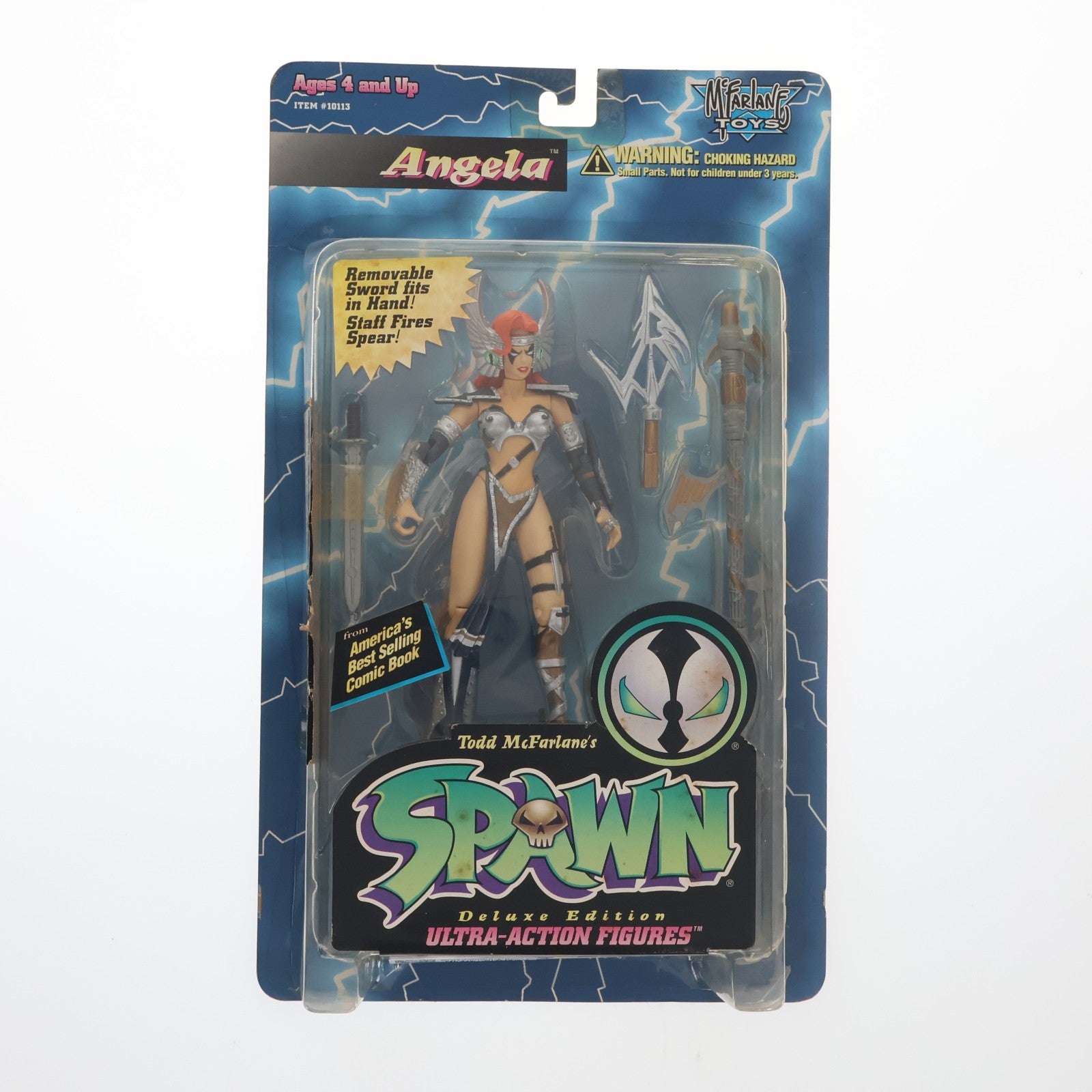 【中古即納】[FIG] ウルトラアクションフィギュア シリーズ2 デラックスエディション アンジェラ SPAWN(スポーン) 完成品 可動フィギュア マクファーレン・トイズ/レッズ(19991231)