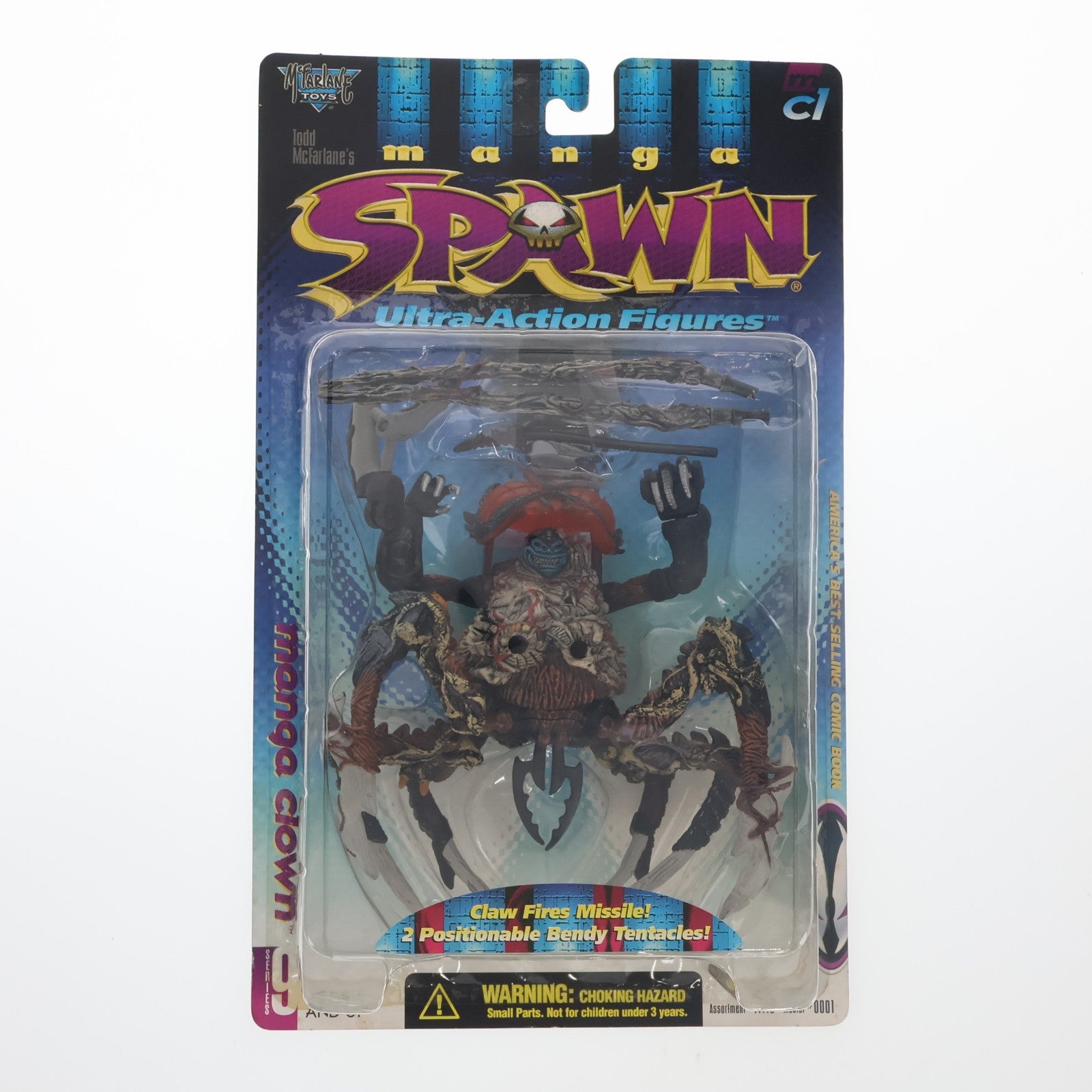 【中古即納】[FIG] ウルトラアクションフィギュア シリーズ9 マンガ・クラウン リペイントver. SPAWN(スポーン) 完成品 可動フィギュア(0001) マクファーレン・トイズ(19991231)