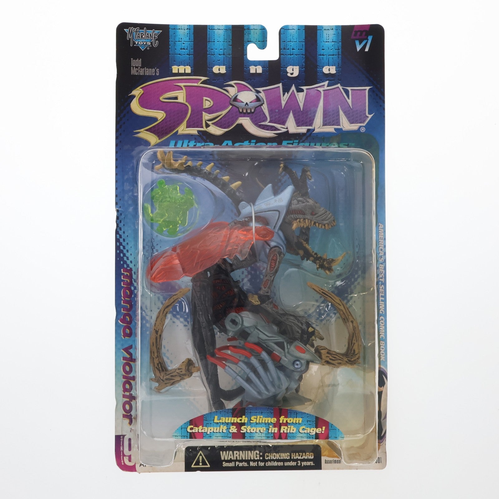 【中古即納】[FIG] ウルトラアクションフィギュア シリーズ9 マンガ バイオレーター SPAWN(スポーン) 完成品 可動フィギュア マクファーレン・トイズ(19971031)