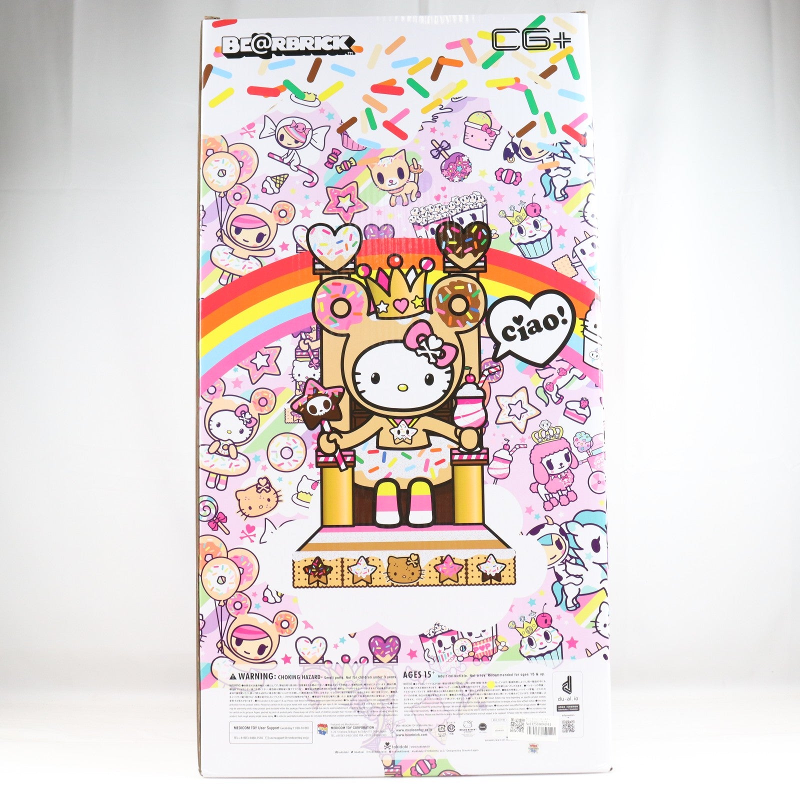 【中古即納】[FIG] Hello Kitty(ハローキティ) x Tokidoki(トキドキ) x BE@RBRICK(ベアブリック) 1000% 完成品 可動フィギュア メディコム・トイ(20081231)