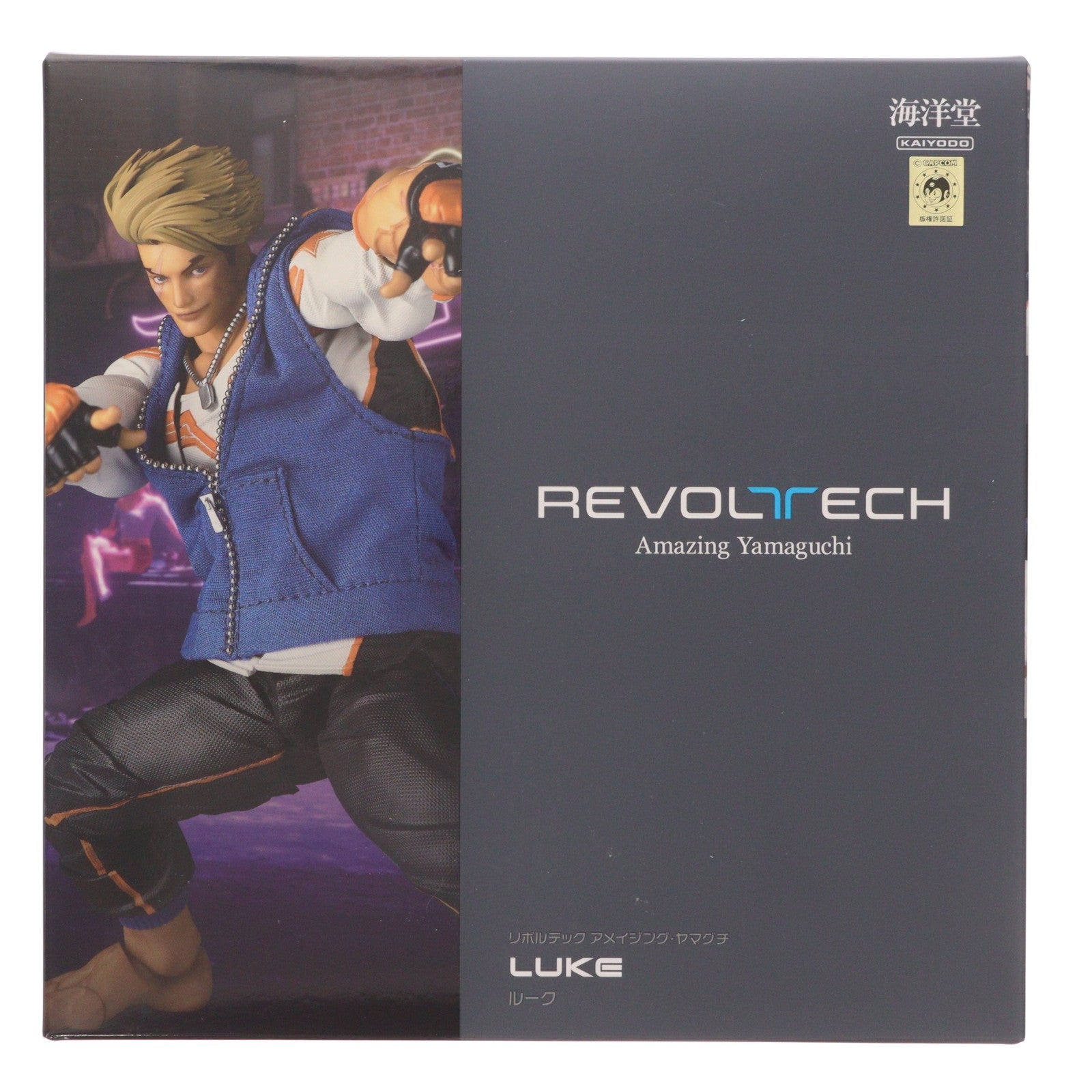 【中古即納】[FIG] 海洋堂直営店限定特典付属 リボルテック アメイジング・ヤマグチ ルーク STREET FIGHTER 6(ストリートファイター6) 完成品 可動フィギュア(NR078) 海洋堂(20260313)