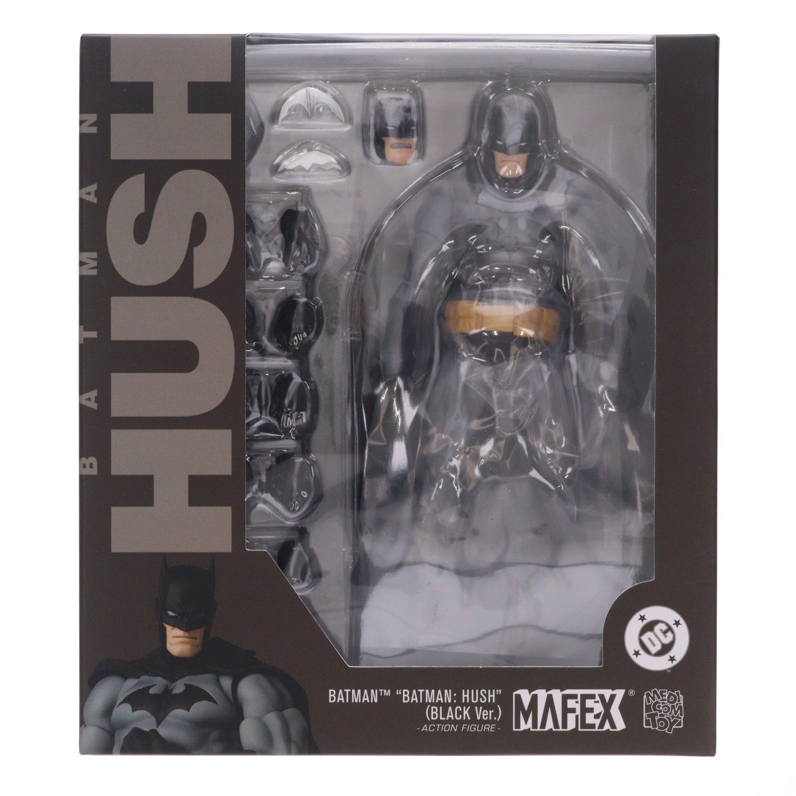 【中古即納】[FIG] (再販) マフェックス No.126 MAFEX BATMAN HUSH BLACK Ver.(バットマン ハッシュ ブラックver) 完成品 可動フィギュア メディコム・トイ(20251221)