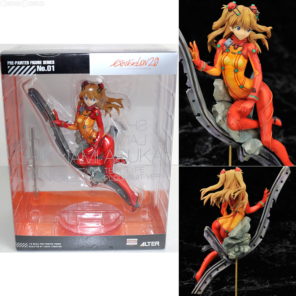【中古即納】[FIG] 式波・アスカ・ラングレー テスト用プラグスーツVer. ヱヴァンゲリヲン新劇場版:破 1/8 完成品 フィギュア アルター(20101203)
