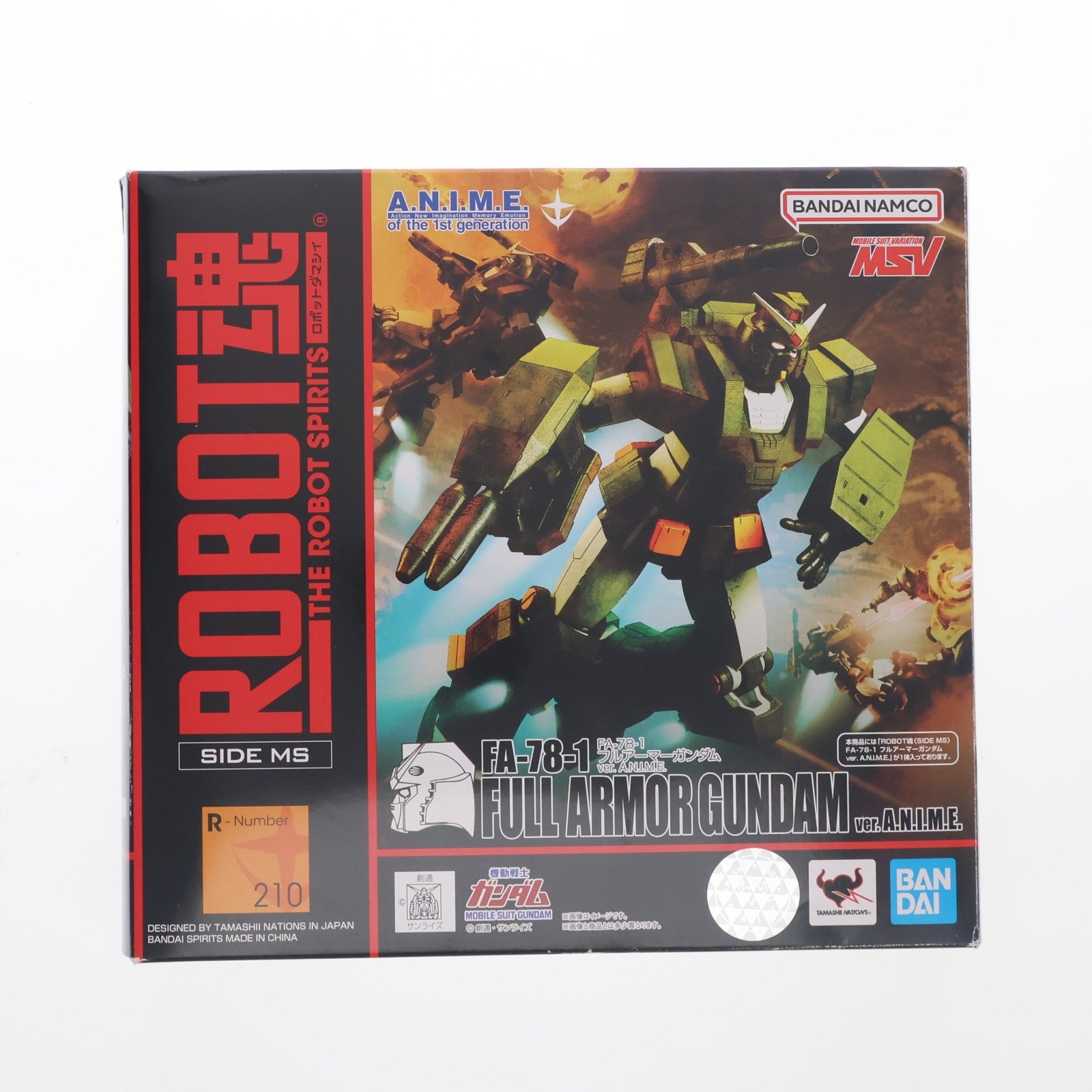 【中古即納】[FIG] (再販) ROBOT魂(SIDE MS) FA-78-1 フルアーマーガンダム ver. A.N.I.M.E. 機動戦士ガンダム 完成品 可動フィギュア バンダイスピリッツ(20220930)