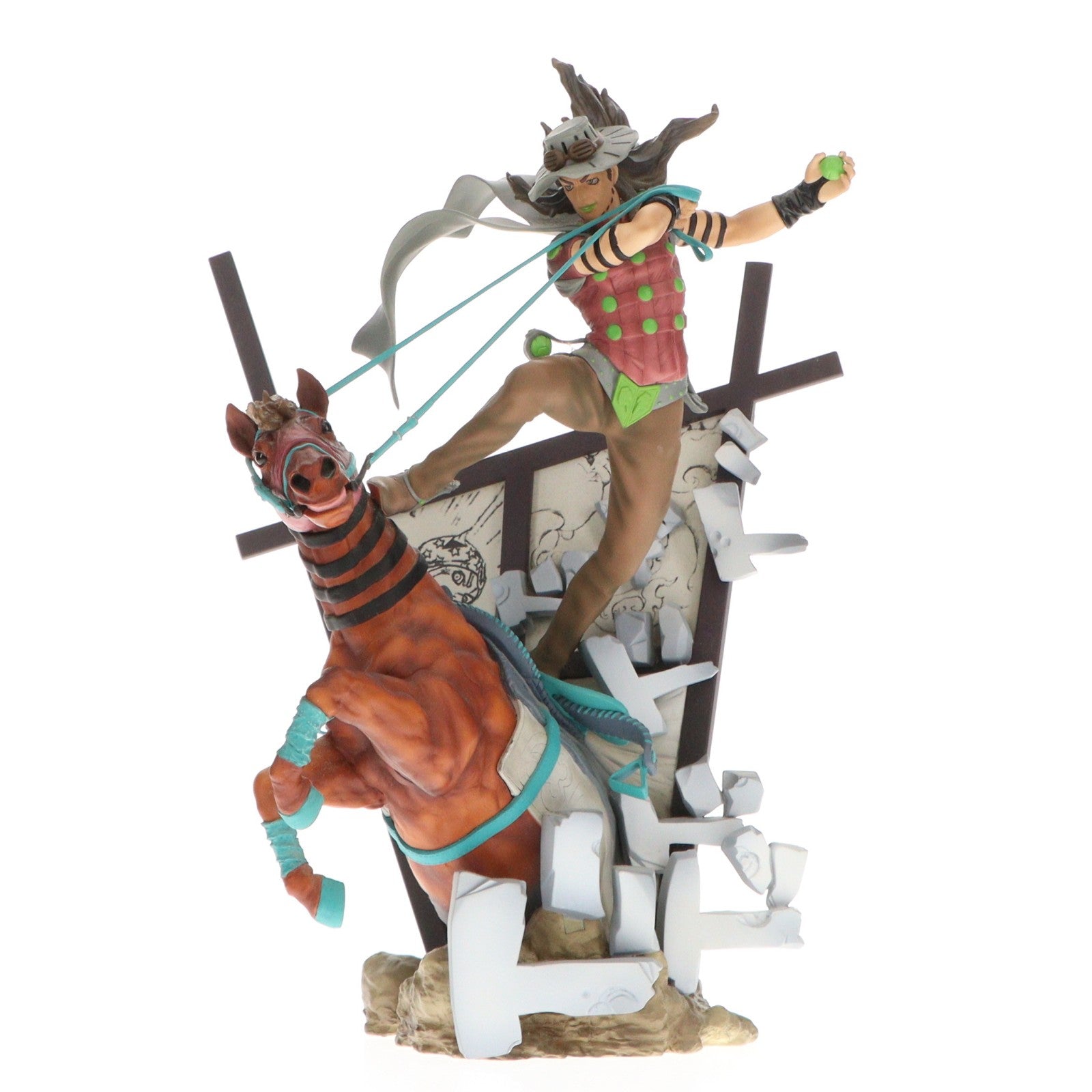【中古即納】[FIG] ハイスタンダードスタチュー スティール・ボール・ラン ジョジョの奇妙な冒険 第7部 スティール・ボール・ラン 完成品 フィギュア スカイネット(アオシマ)(20110616)