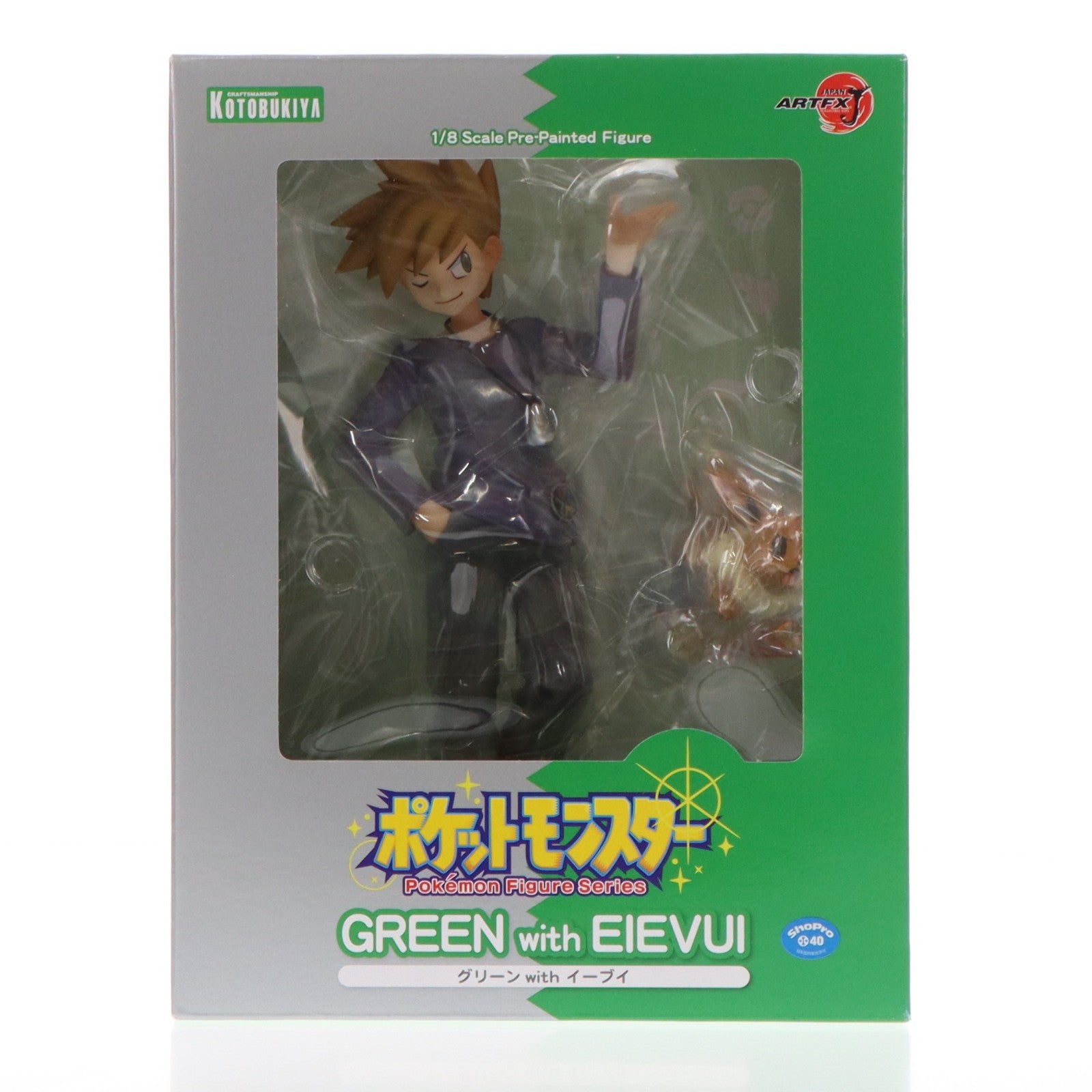 【中古即納】[FIG] ARTFX J グリーン with イーブイ ポケットモンスター 1/8 完成品 フィギュア(PP752) コトブキヤ(20180927)