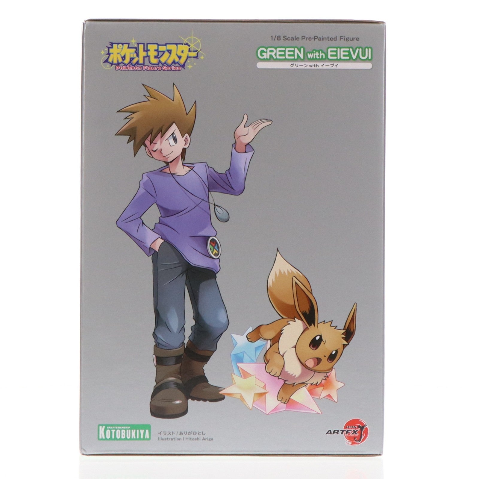 【中古即納】[FIG] ARTFX J グリーン with イーブイ ポケットモンスター 1/8 完成品 フィギュア(PP752) コトブキヤ(20180927)