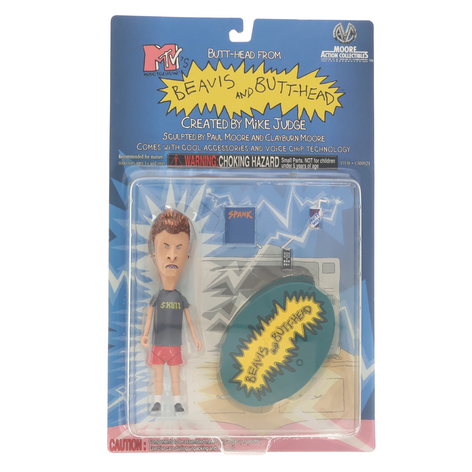 【中古即納】[FIG] バットヘッド BEAVIS AND BUTT-HEAD(ビーバス・アンド・バットヘッド) 完成品 アクションフィギュア(CM8021) Moore Action Collectibles(19981231)