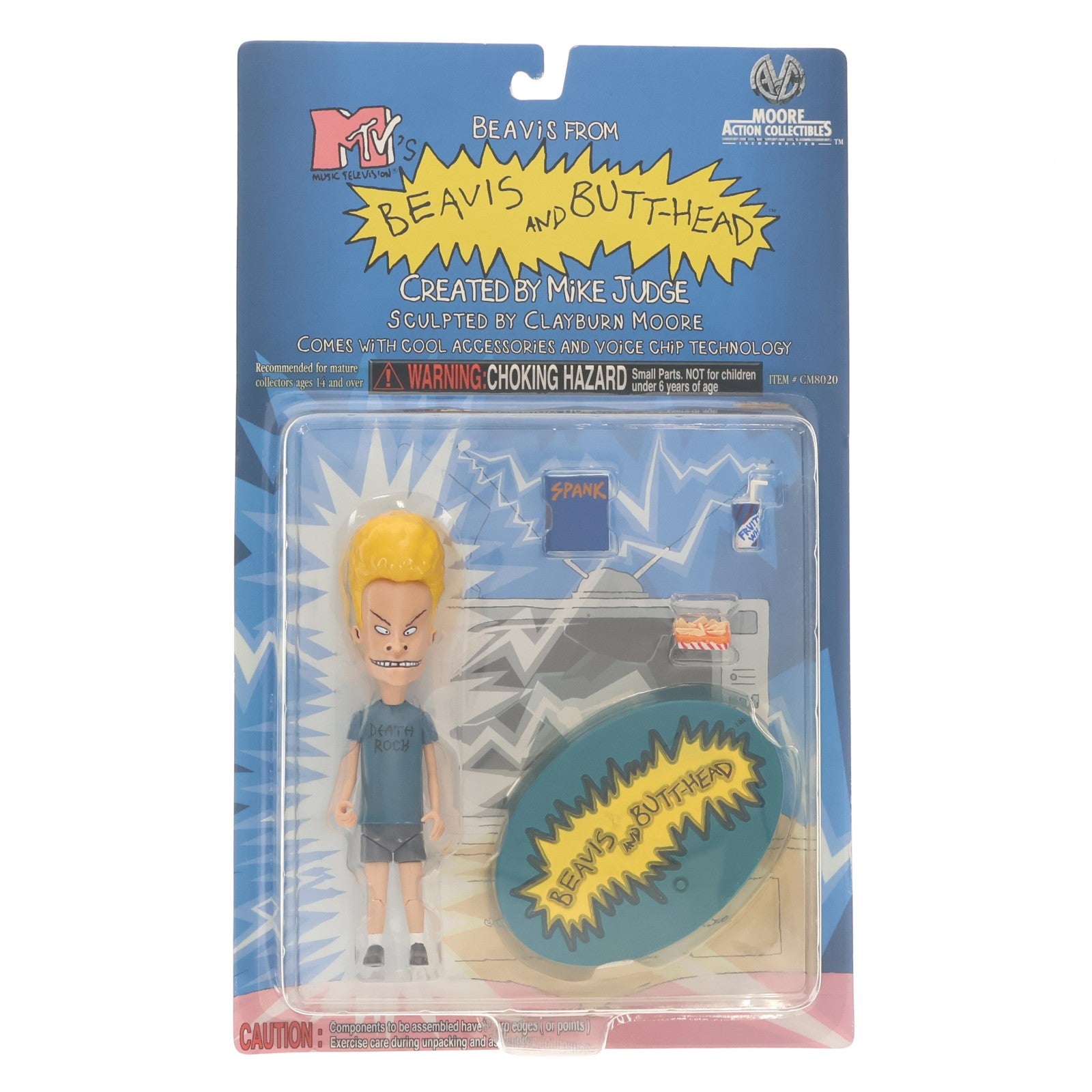 【中古即納】[FIG] ビーバス BEAVIS AND BUTT-HEAD(ビーバス・アンド・バットヘッド) 完成品 アクションフィギュア(CM8020) Moore Action Collectibles(19981231)