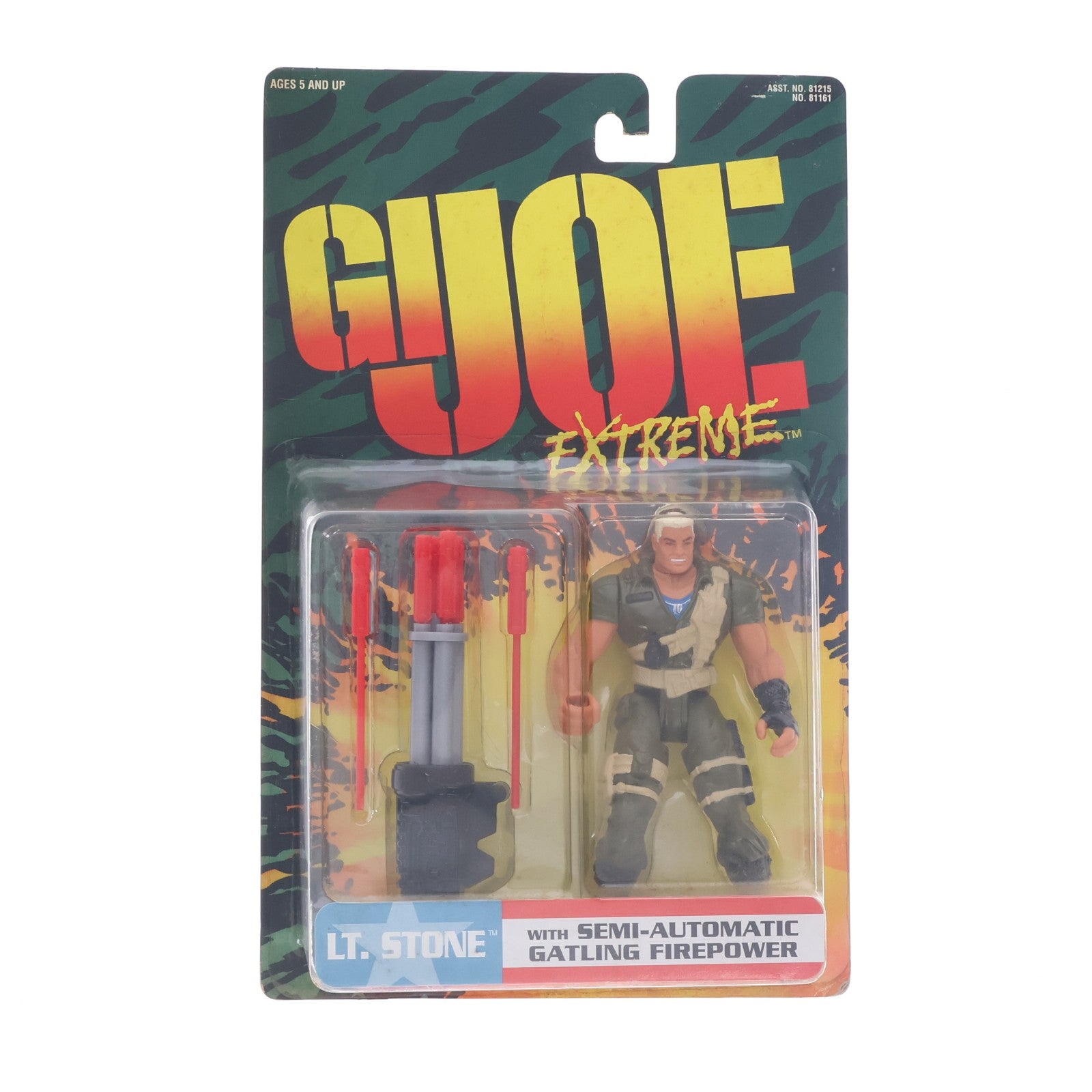 【中古即納】[FIG] Lt. Stone(ストーン中尉) with Semi-Automatic Gatling FirePower G.I. JOE Extreme(G.I.ジョー エクストリーム) 完成品 アクションフィギュア(81161) Kenner(ケナー)(19951231)