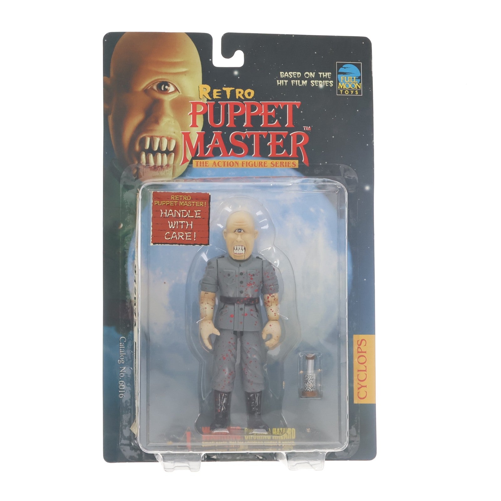 【中古即納】[FIG] BASED ON THE HIT FILM SERIES レトロ・パペット・マスター CYCLOPS(サイクロプス)(上着・ズボングレー/血飛沫) 完成品 アクションフィギュア フルムーントイズ(19991231)