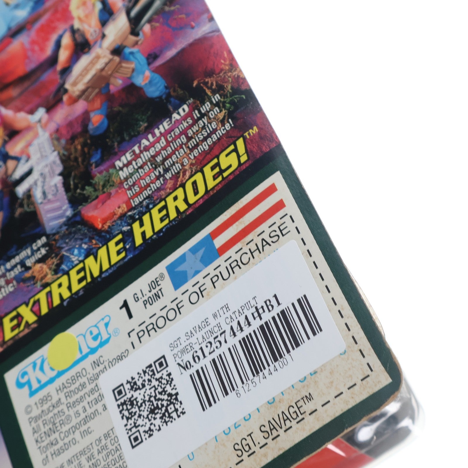 【中古即納】[FIG] SGT.SAVAGE(SGT.サベージ) WITH POWER-LAUNCH CATAPULT G.I. JOE EXTREME(G.I.ジョー・エクストリーム) 完成品 可動フィギュア(81162) Kenner(ケナー)(19951231)