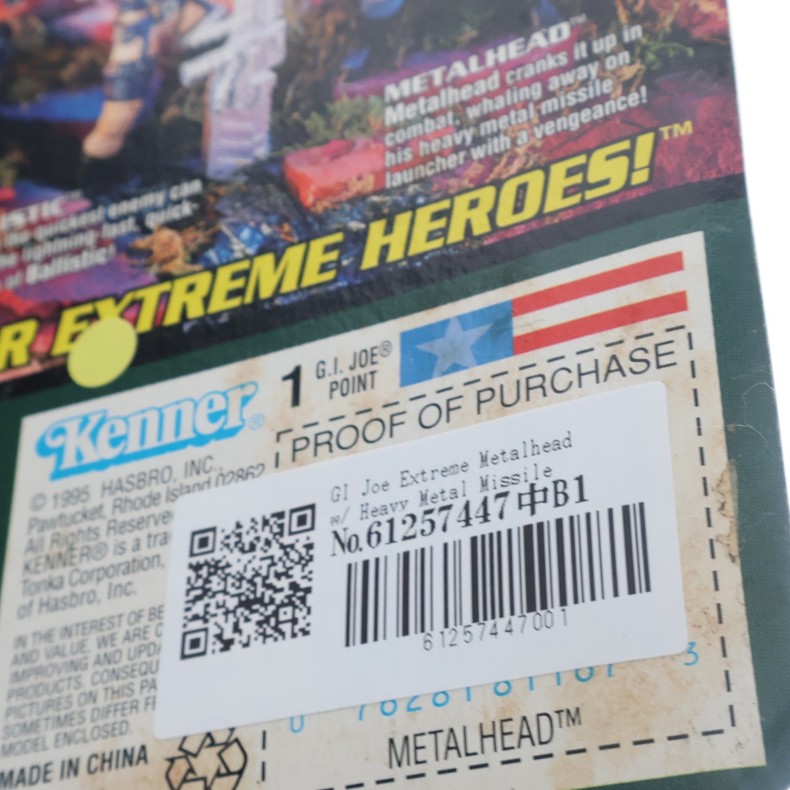 【中古即納】[FIG] Metalhead(メタルヘッド) with Heavy Metal Missile Launcher G.I. JOE Extreme(G.I.ジョー エクストリーム) 完成品 アクションフィギュア(81167) Kenner(ケナー)(19951231)