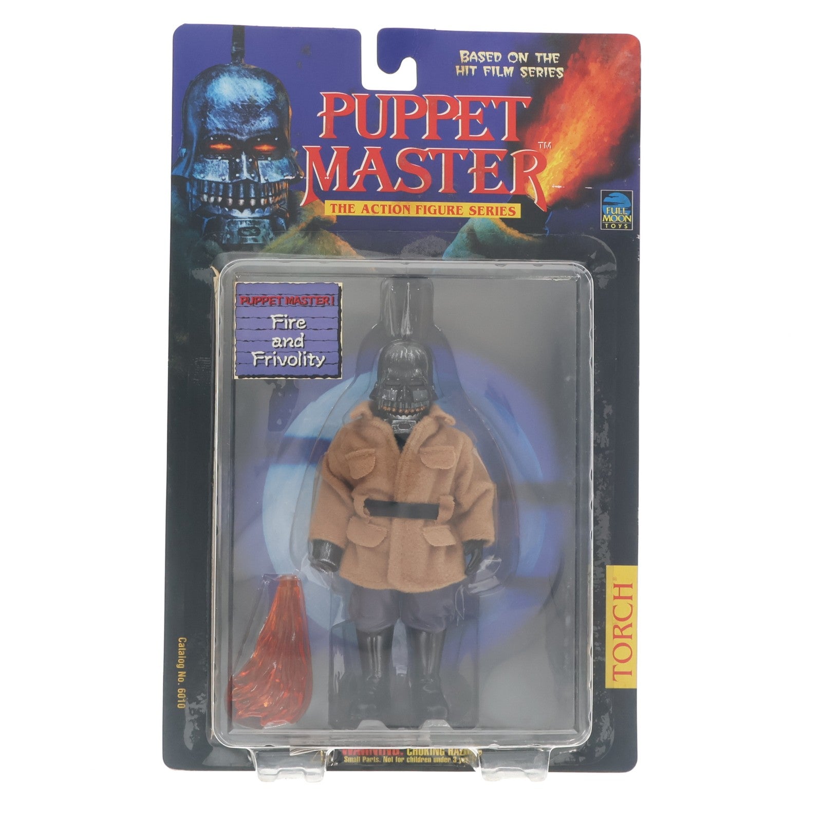 【中古即納】[FIG] BASED ON THE HIT FILM SERIES TORCH(トーチ)(黒マスク/ベージュセーター/橙炎) パペット・マスター2 完成品 アクションフィギュア フルムーントイズ(19981231)