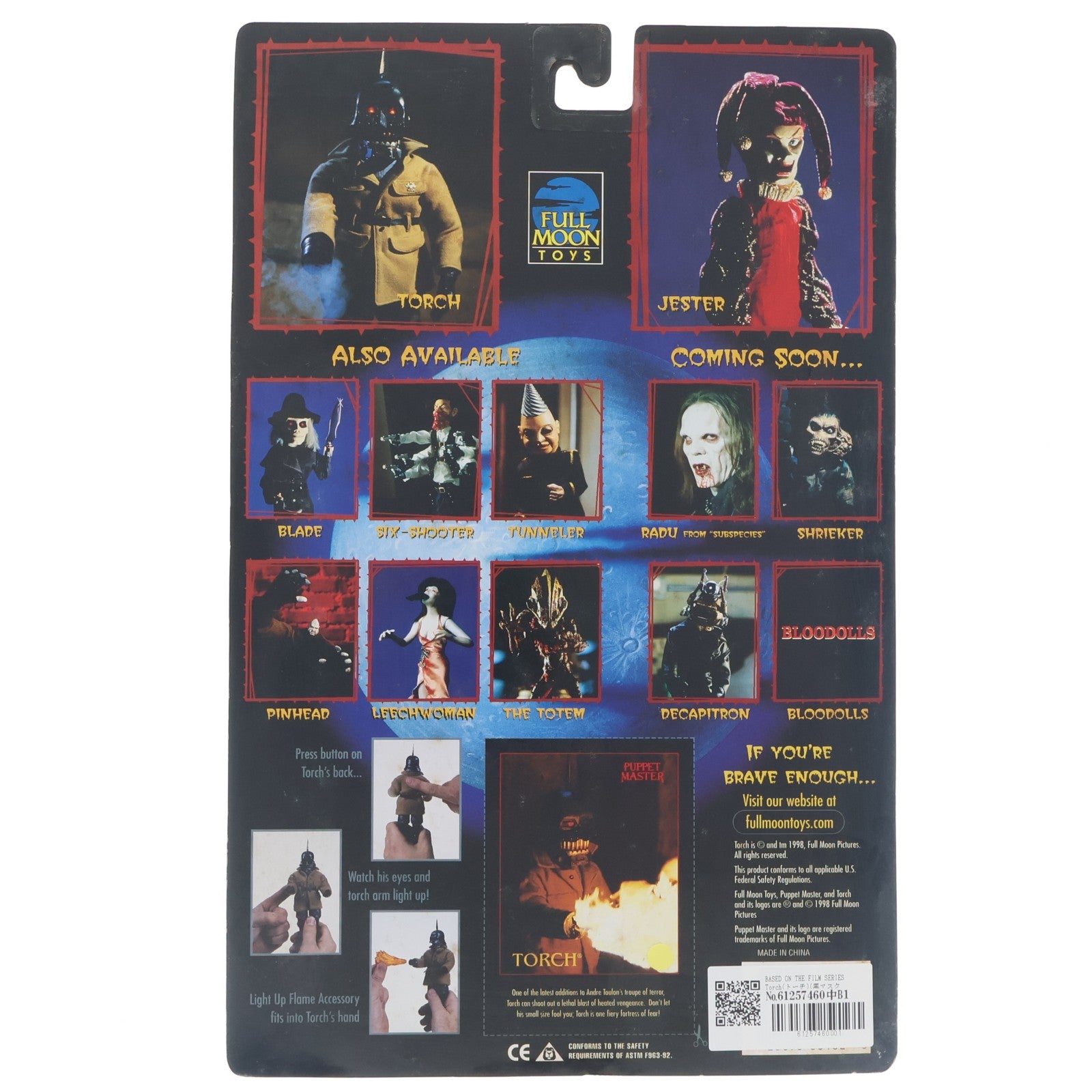 【中古即納】[FIG] BASED ON THE FILM SERIES Torch(トーチ)(黒マスク/迷彩セーター/紫炎) 日本限定カモフラージュ パペット・マスター2 完成品 アクションフィギュア フルムーントイズ(19991231)