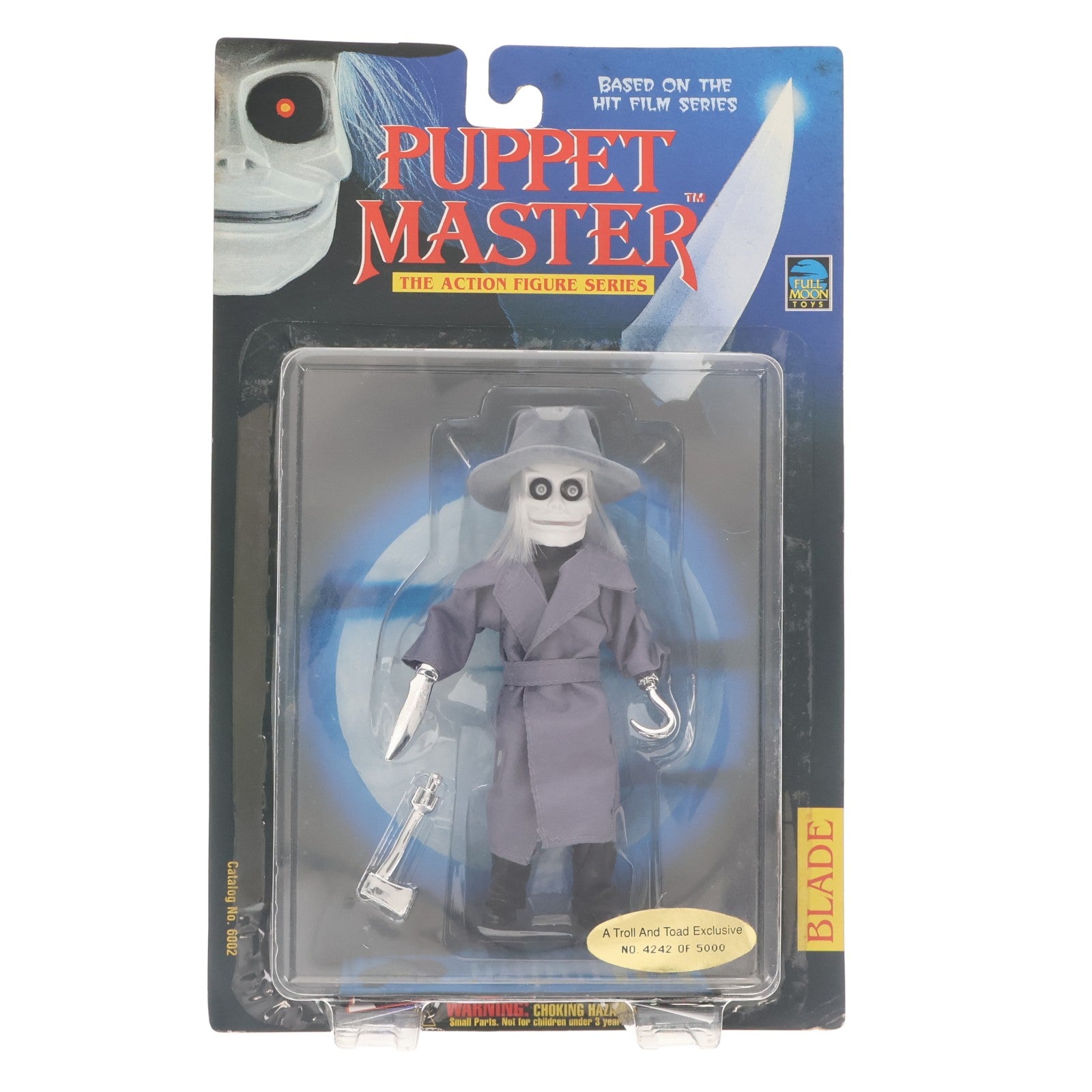 【中古即納】[FIG] BASED ON THE HIT FILM SERIES BLADE(ブレイド)(グレー衣装/ナイフ・フック銀) パペット・マスター 完成品 アクションフィギュア フルムーントイズ(19971231)