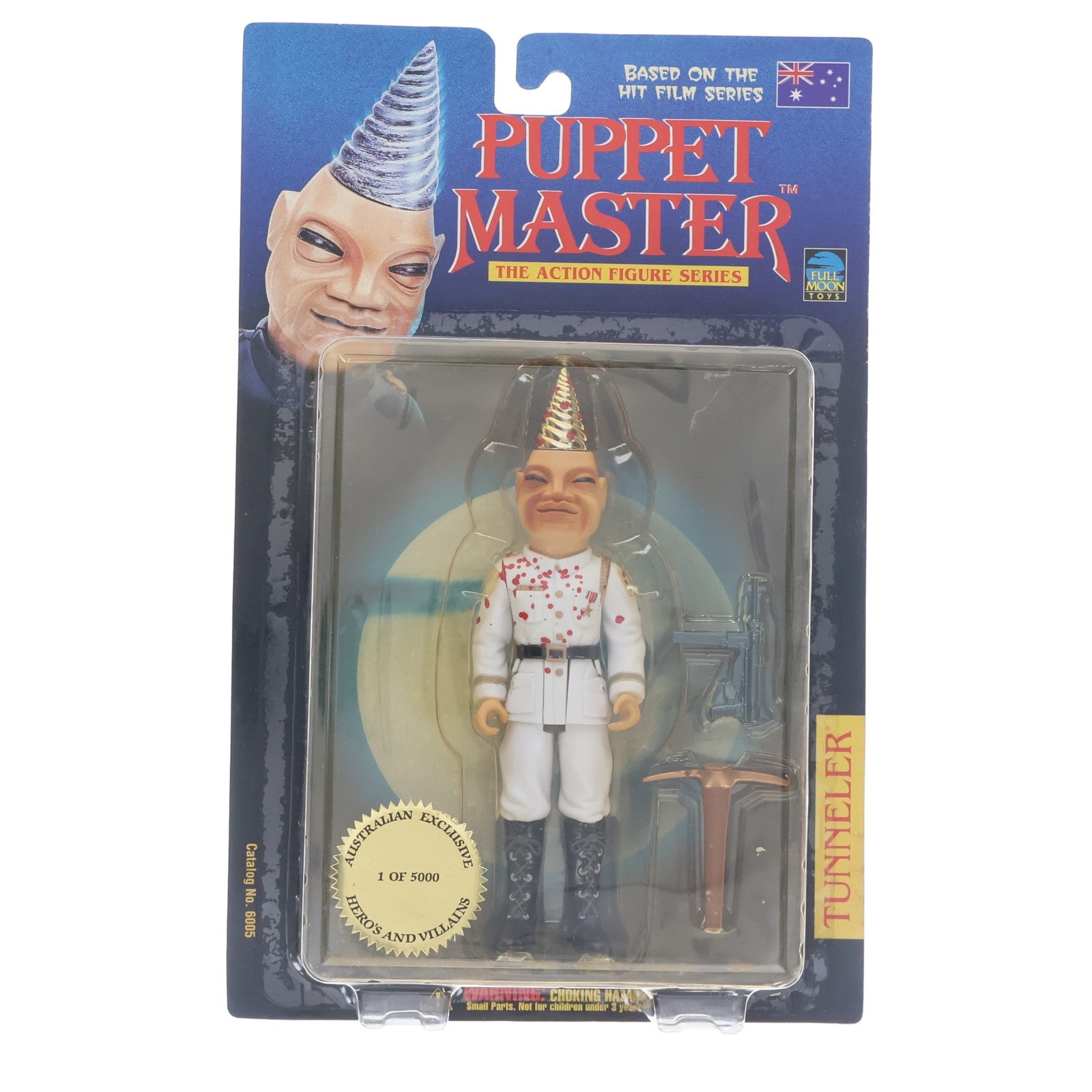 【中古即納】[FIG] オーストラリア限定 BASED ON THE HIT FILM SERIES TUNNELER(トネラー)(金ドリル/白軍服) パペット・マスター 完成品 アクションフィギュア フルムーントイズ(19971231)