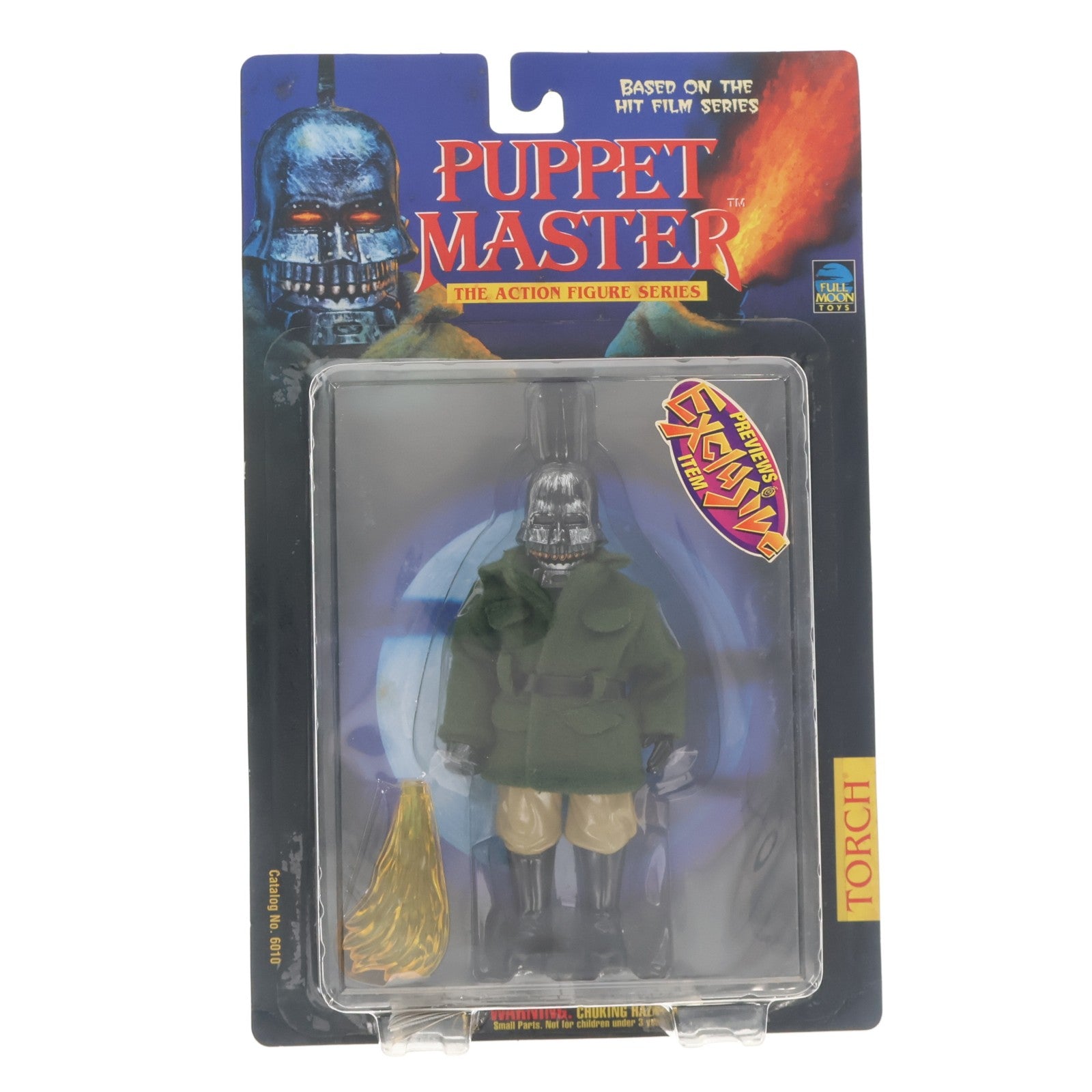 【中古即納】[FIG] プレビュー限定 BASED ON THE HIT FILM SERIES TORCH(トーチ)(黒マスク/緑セーター/黄炎) パペット・マスター2 完成品 アクションフィギュア フルムーントイズ(19981231)